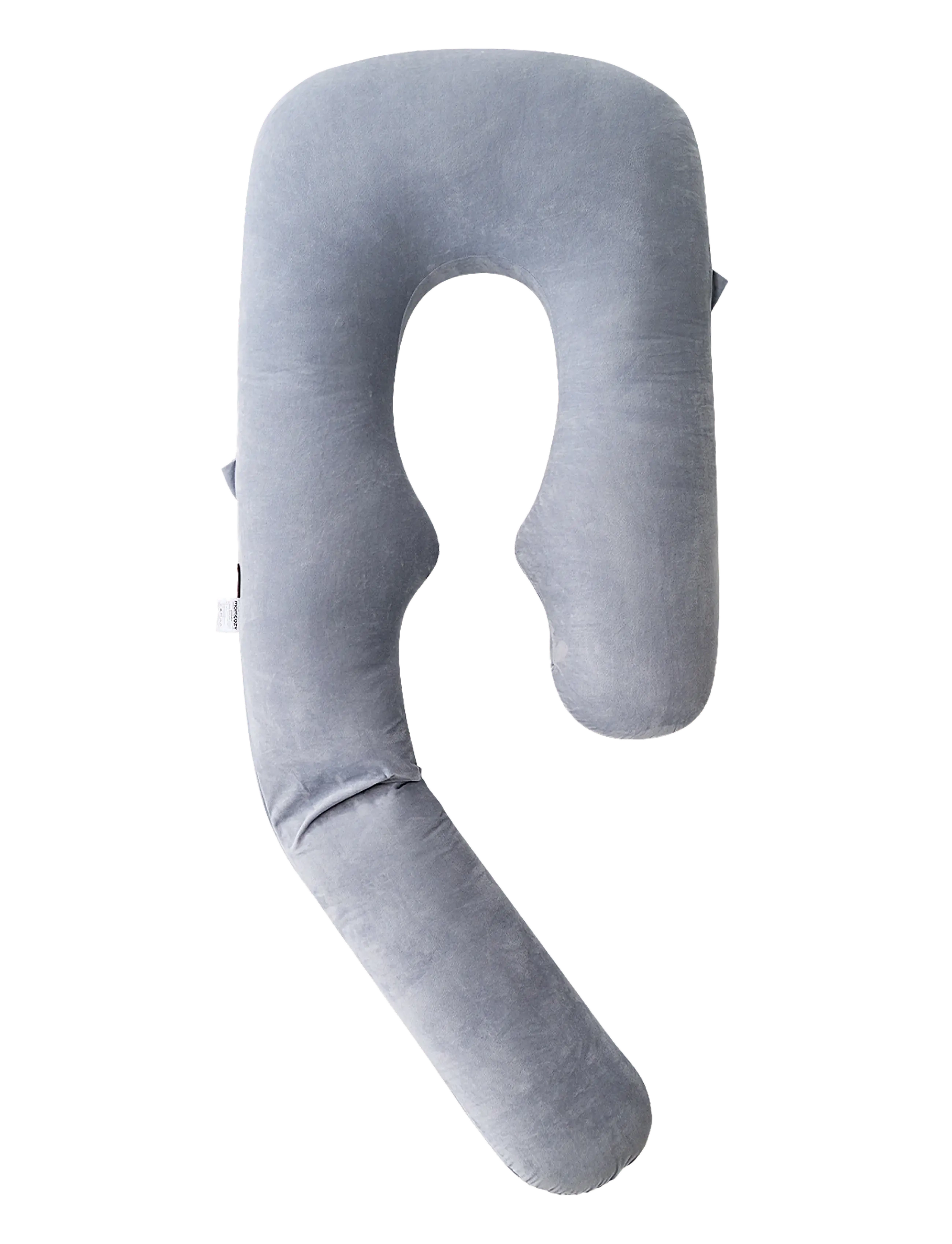 Momcozy Momcozy  U Shaped Grey Pregnancy Pillow Dark Grey - Beebitooted - DARK GREY / grey