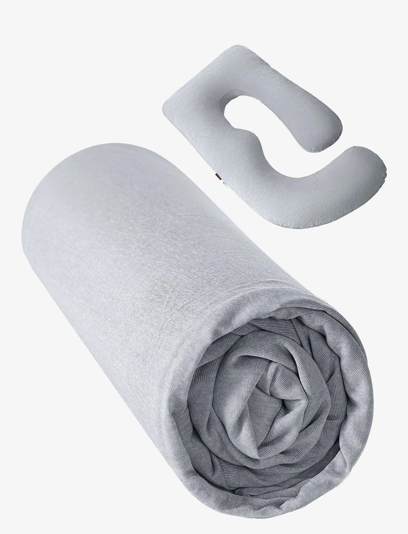 Momcozy - Momcozy  U Shaped Cooling Fabric Pregnancy Pillow Light Grey - schwangerschaftsprodukte - light grey - 0