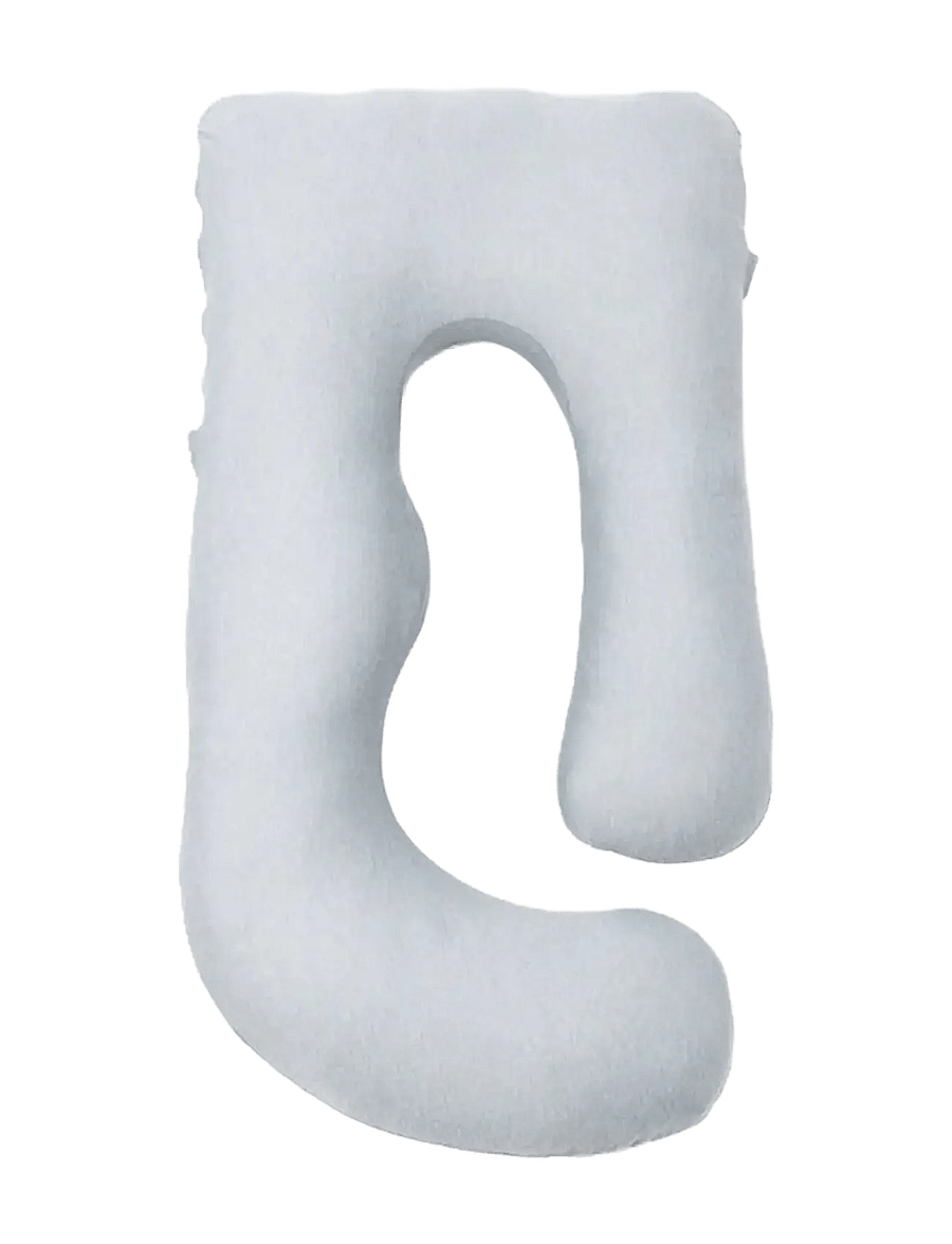 Momcozy - Momcozy U Shaped Cooling Fabric Pregnancy Pillow Light Grey - light grey - 1