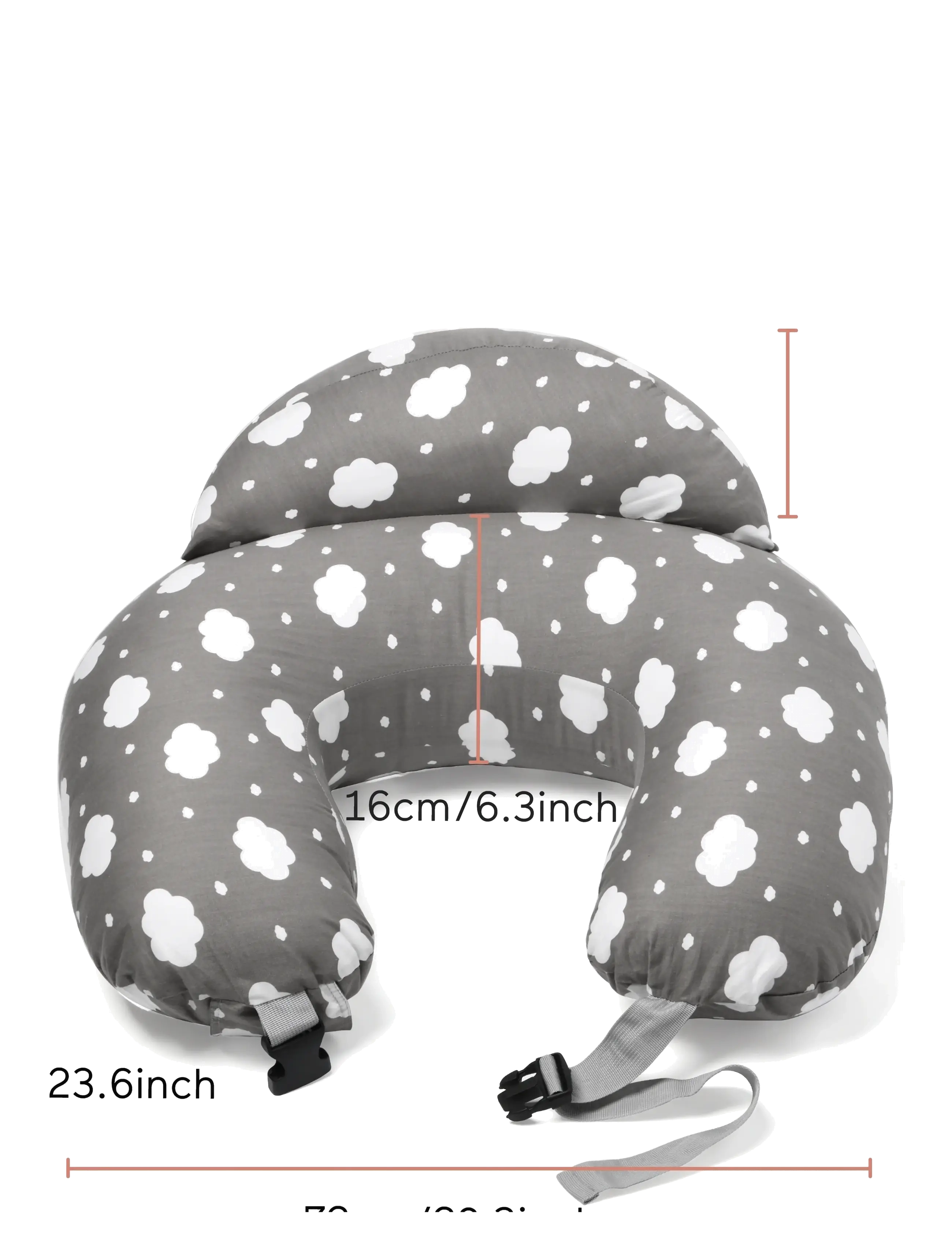 Momcozy - Momcozy  Ajustable Nursing Pillow - grey - 2