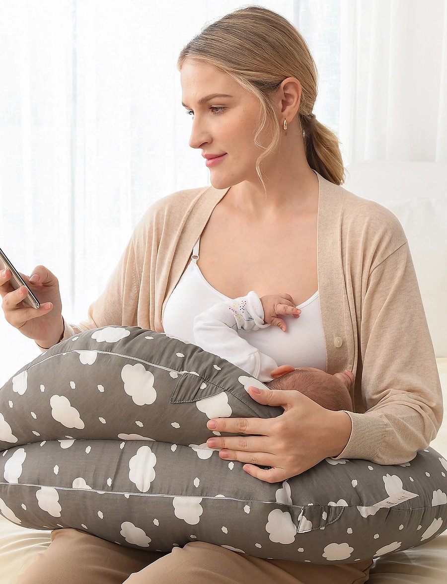 Momcozy - Momcozy Ajustable Nursing Pillow - grey - 3