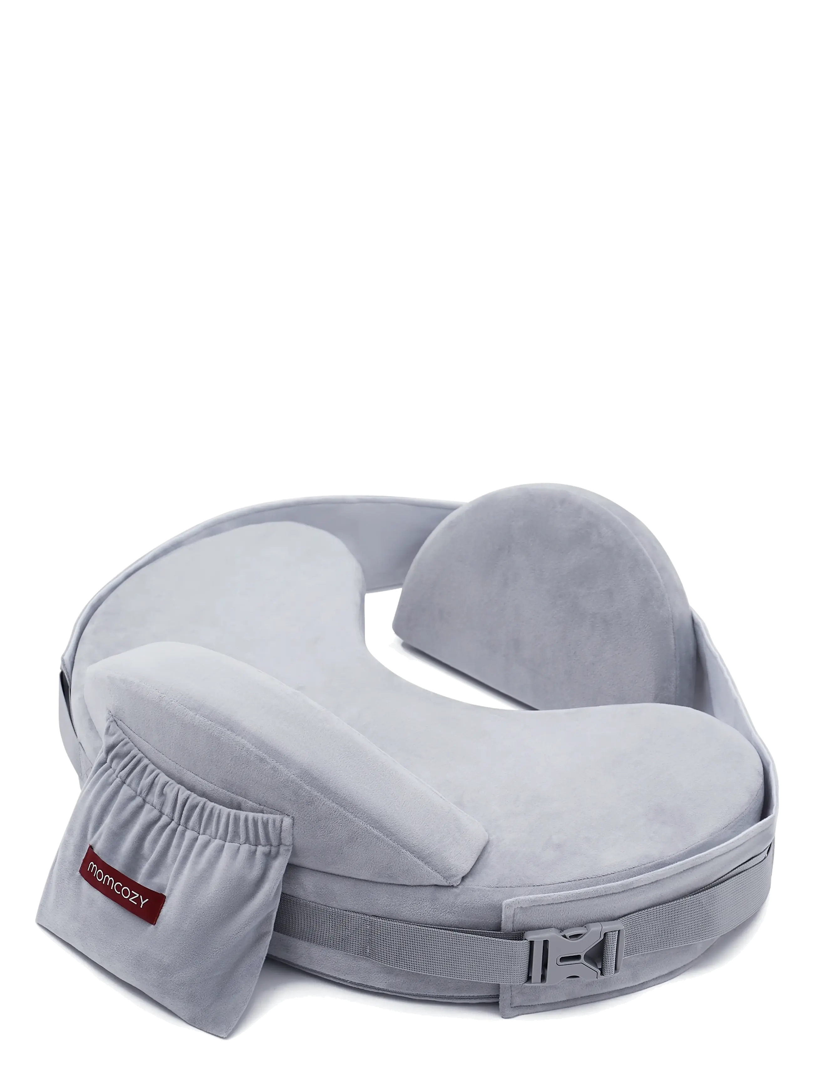 Momcozy - Momcozy  Exclusive Memory Foam Nursing Pillow Grey - grey - 1