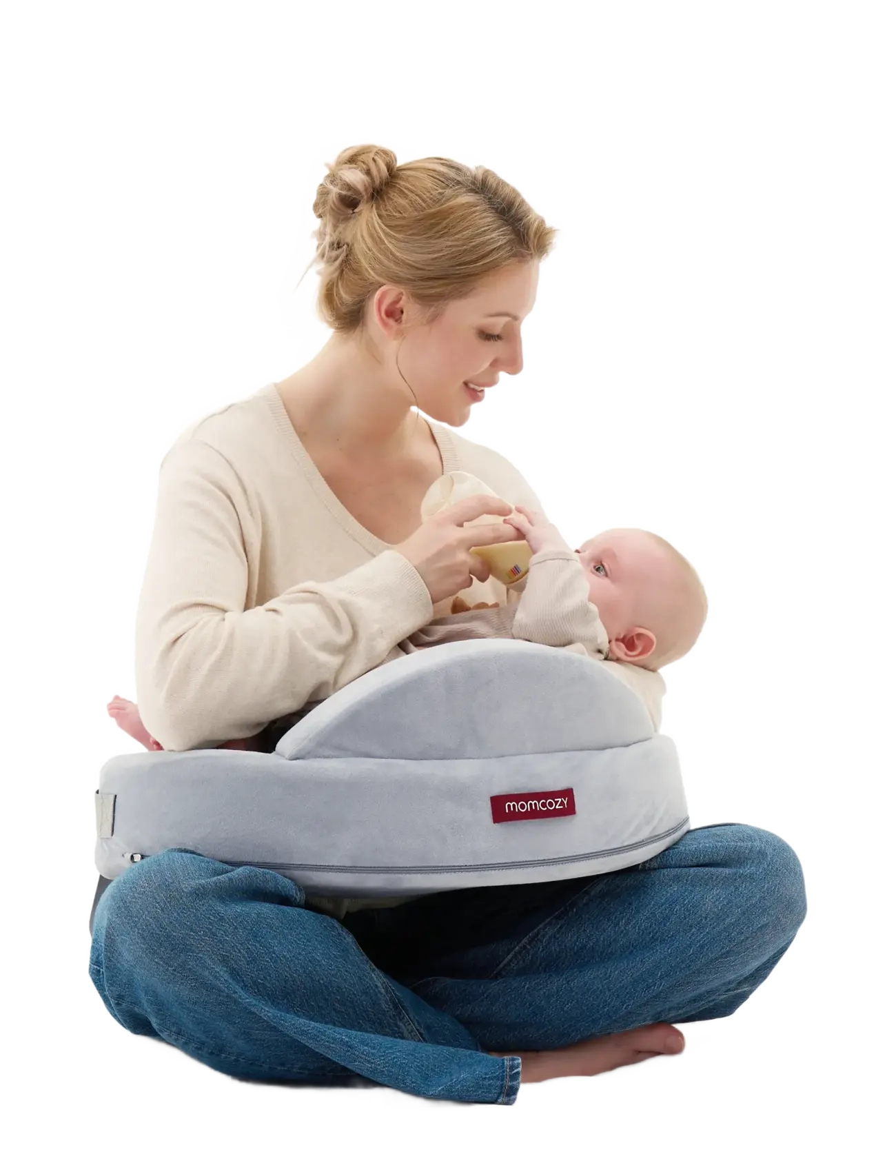 Momcozy - Momcozy  Exclusive Memory Foam Nursing Pillow Grey - grey - 2