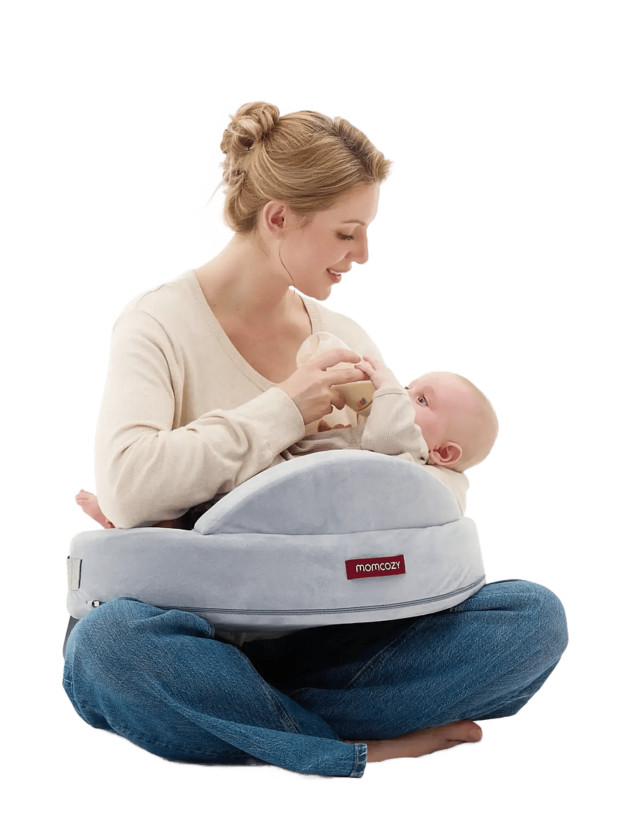 Momcozy - Momcozy Exclusive Memory Foam Nursing Pillow Grey - grey - 2