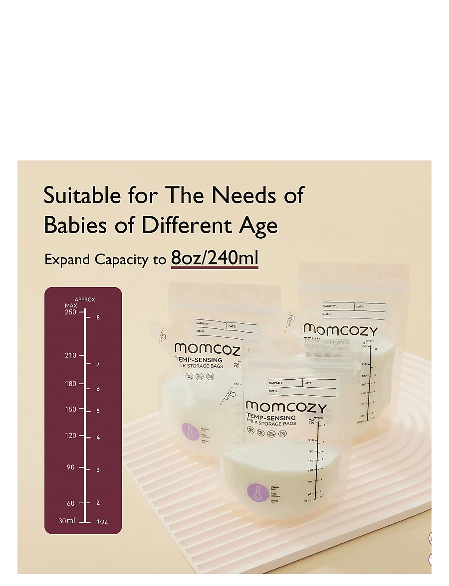 Momcozy - Momcozy Spout Breastmilk Storage Bags-60Pcs - tires-lait & accessoires - white - 3