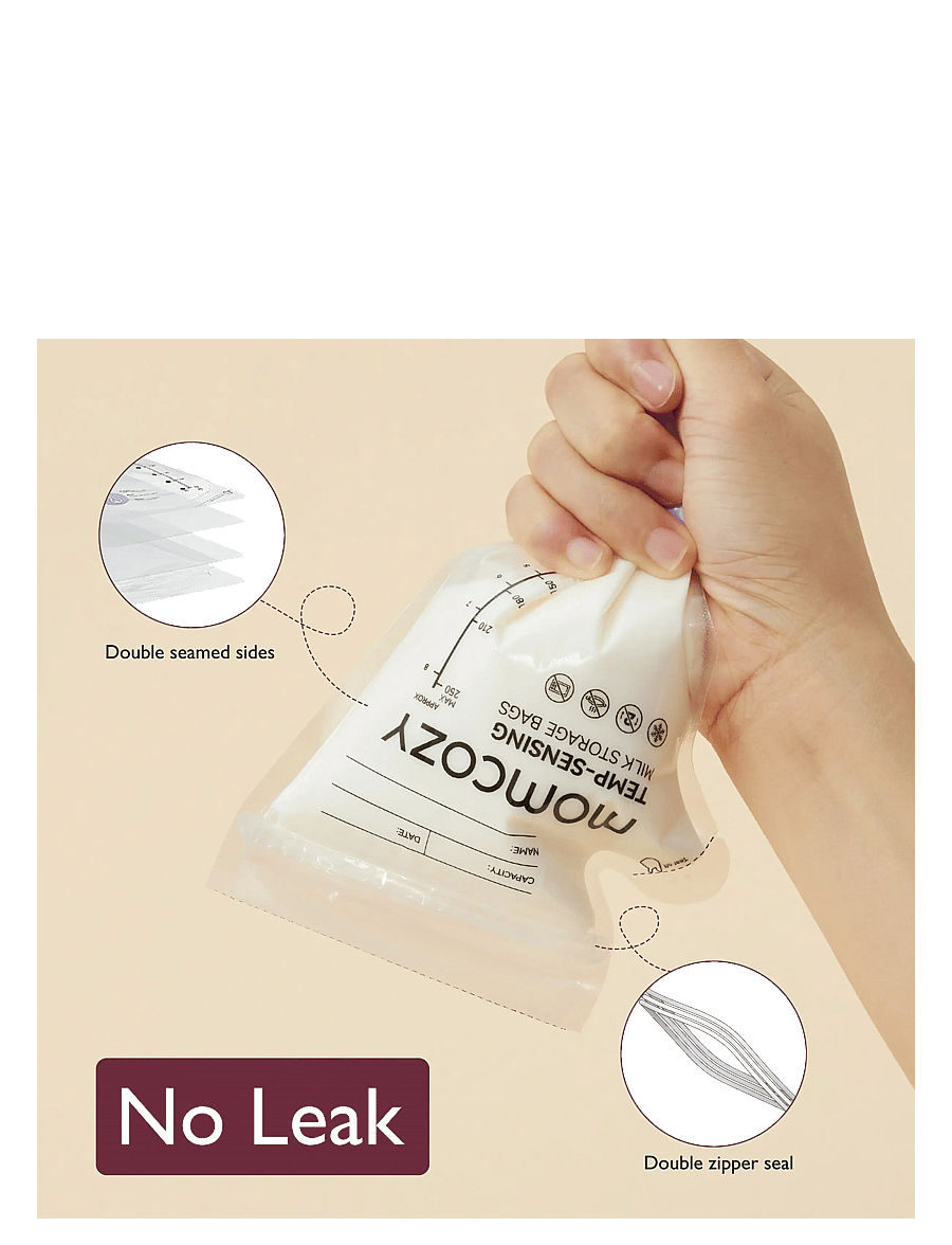 Momcozy - Momcozy Spout Breastmilk Storage Bags-60Pcs - tires-lait & accessoires - white - 4