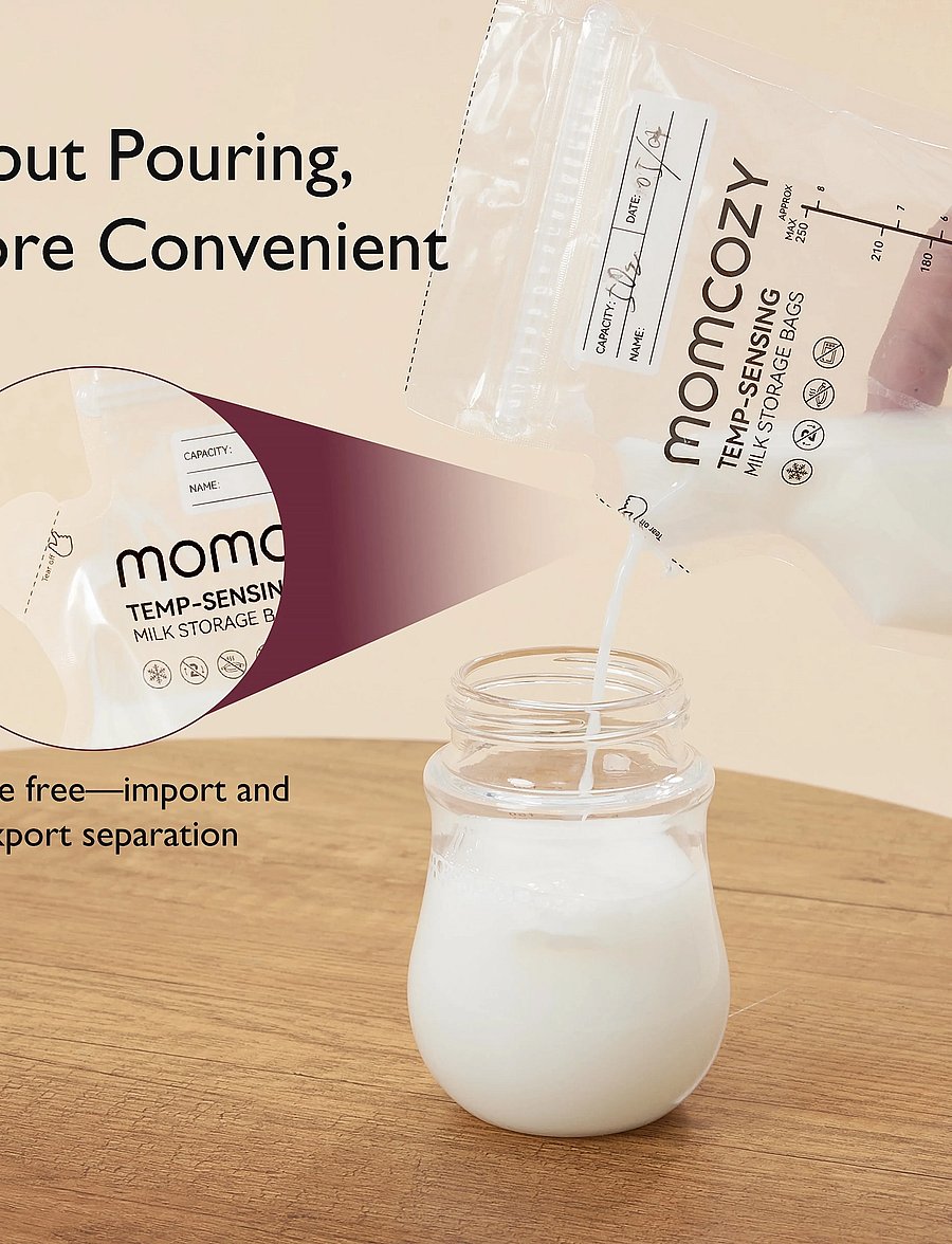 Momcozy - Momcozy Spout Breastmilk Storage Bags-120Pcs - white - 0