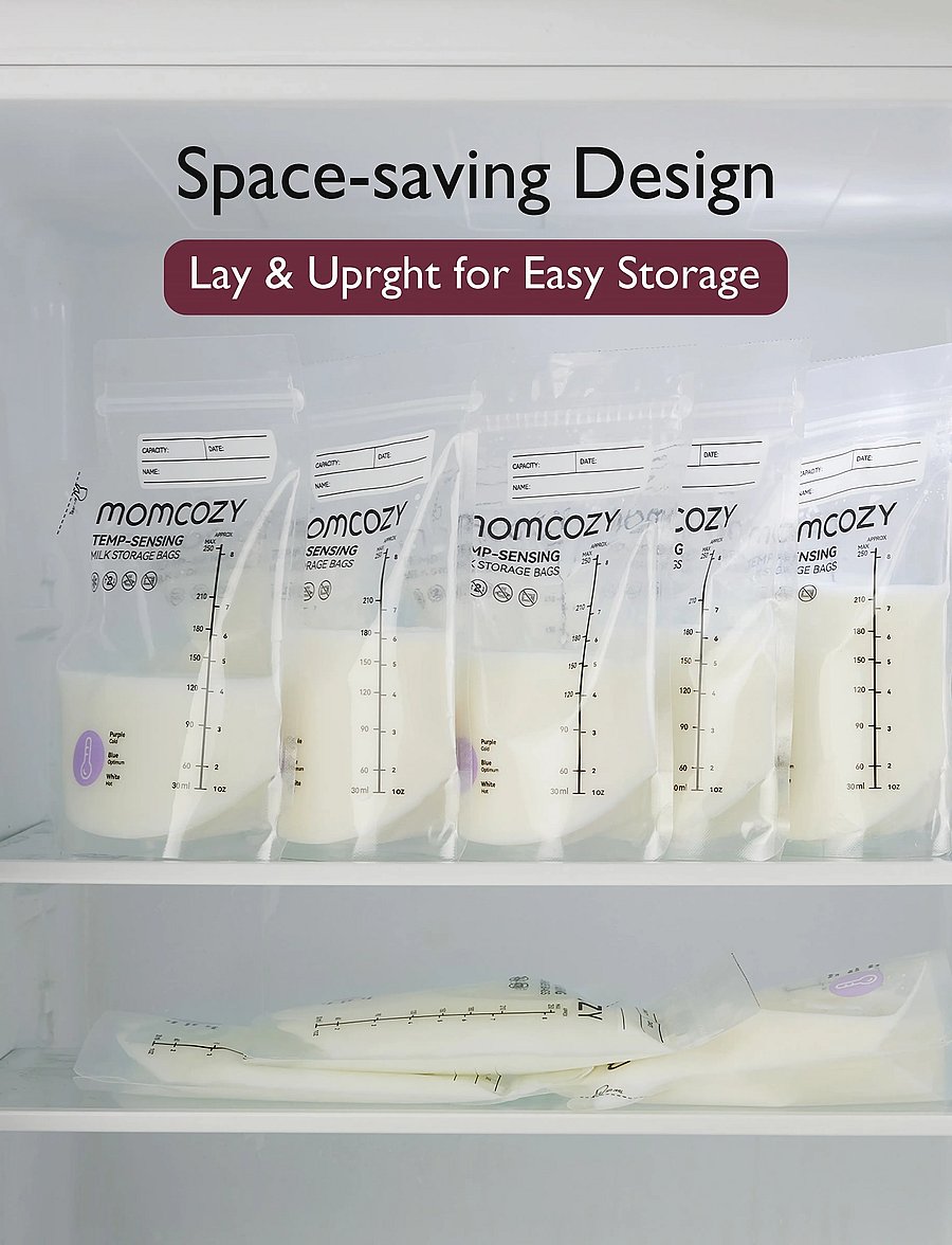 Momcozy - Momcozy Spout Breastmilk Storage Bags-120Pcs - white - 5
