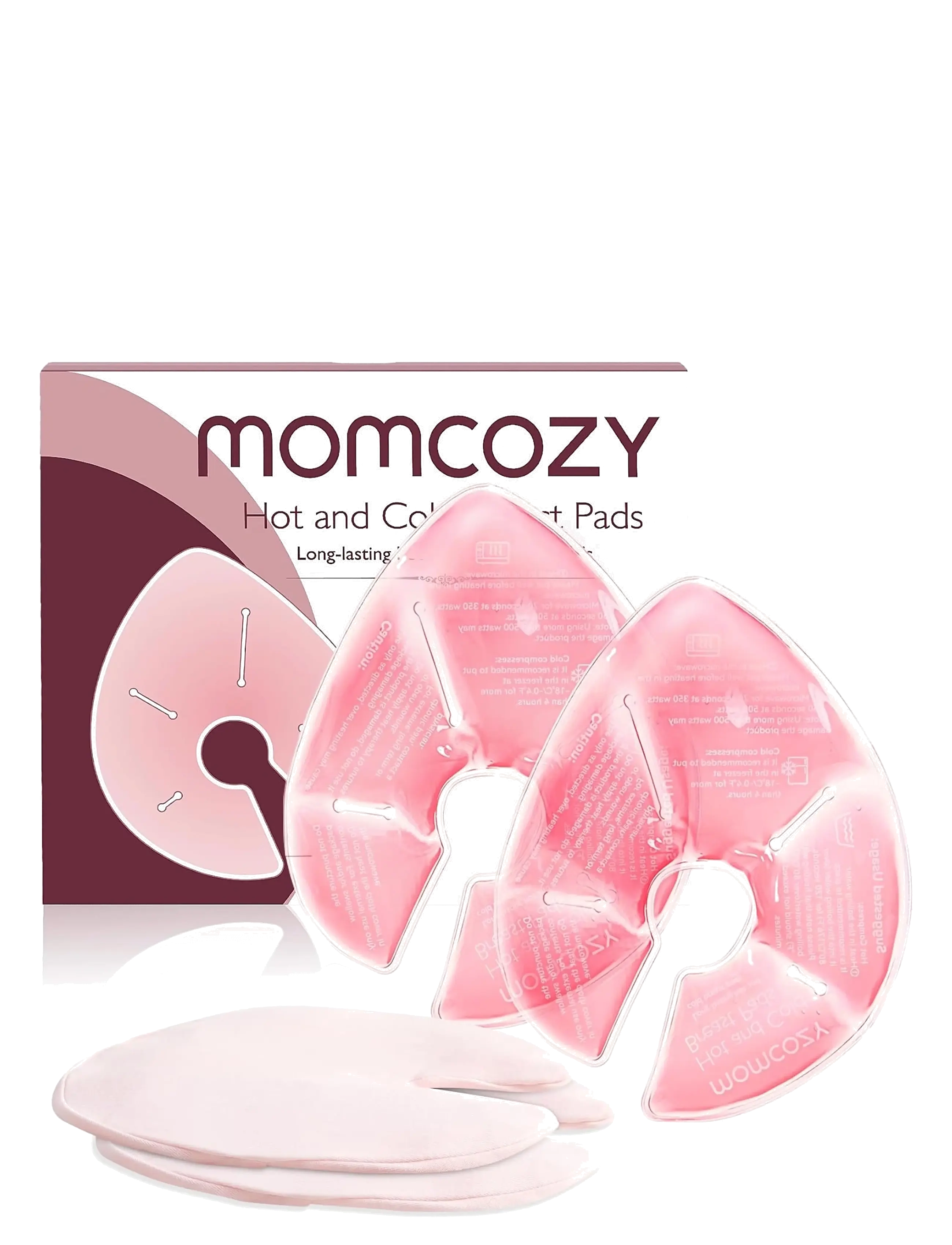 Momcozy Large Reusable Breast Therapy Packs, One Size, Breastfeeding Products, Rosa - Pumps & Accessories, Kinder