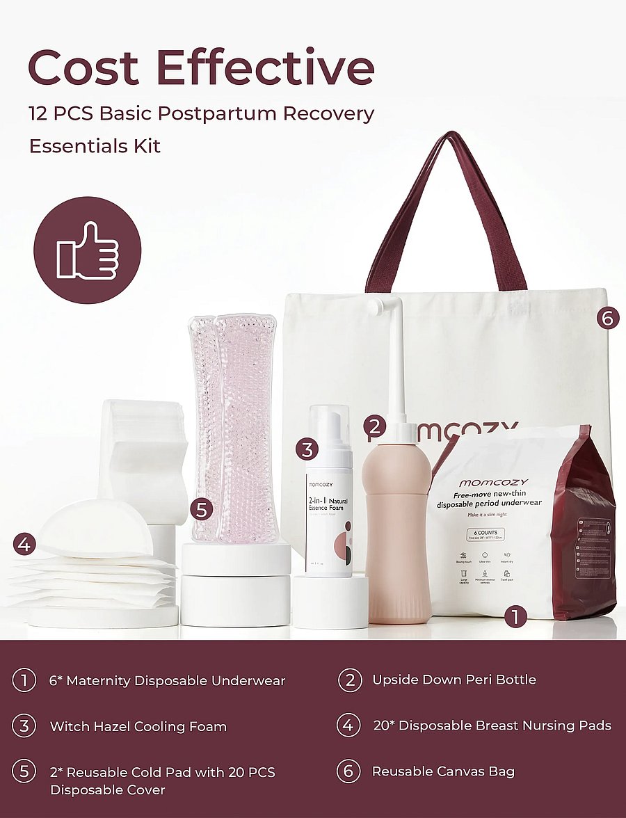 Momcozy - Momcozy Postpartum Kit Recovery Essentials - graviditetsprodukter - white - 0