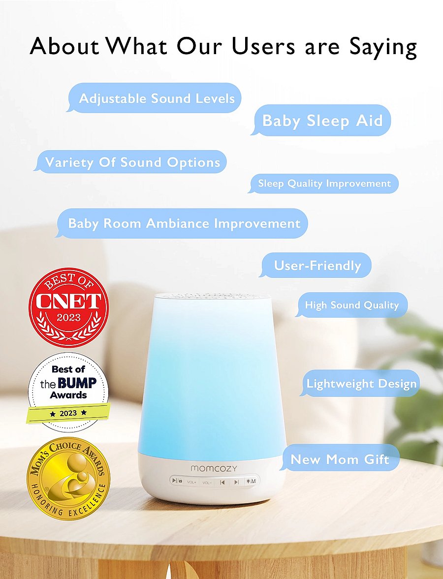 Momcozy - Momcozy Smart App Remote Control Baby Sound Machine - chambre de bébé - white - 0
