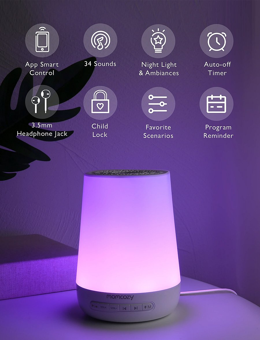 Momcozy - Momcozy Smart App Remote Control Baby Sound Machine - chambre de bébé - white - 2