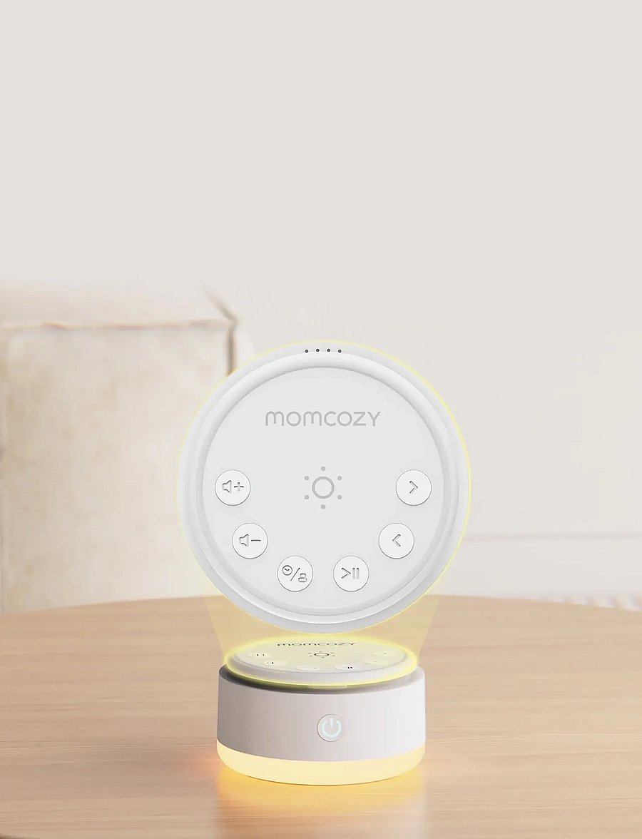 Momcozy - Momcozy Portable Long Battery Life Baby Sound Machine - babyværelse - white - 0