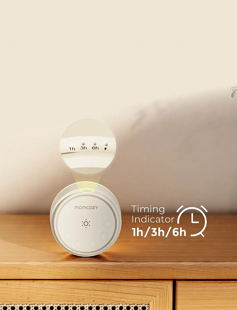 Momcozy - Momcozy Portable Long Battery Life Baby Sound Machine - babyværelse - white - 4