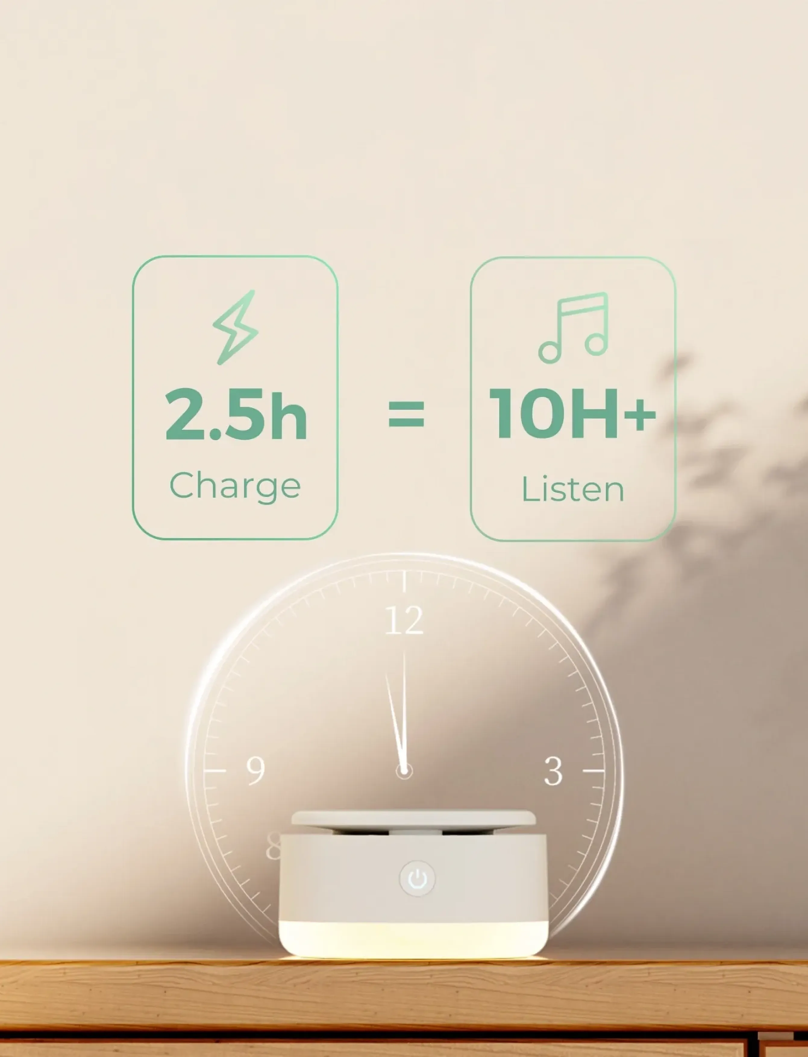 Momcozy - Momcozy  Portable Long Battery Life Baby Sound Machine - babyværelse - white - 5