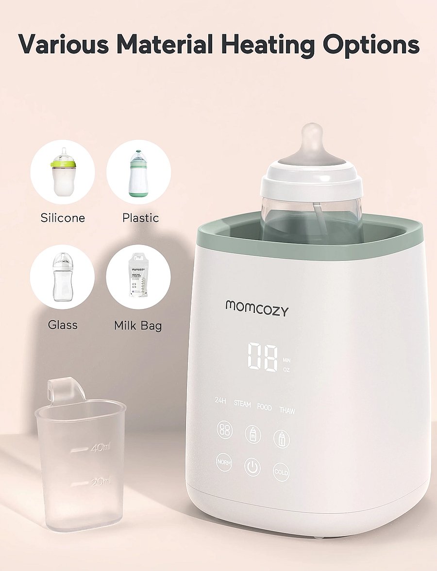 Momcozy - Momcozy 6-in-1 Fast Baby Bottle Warmer - spisetid - white - 5