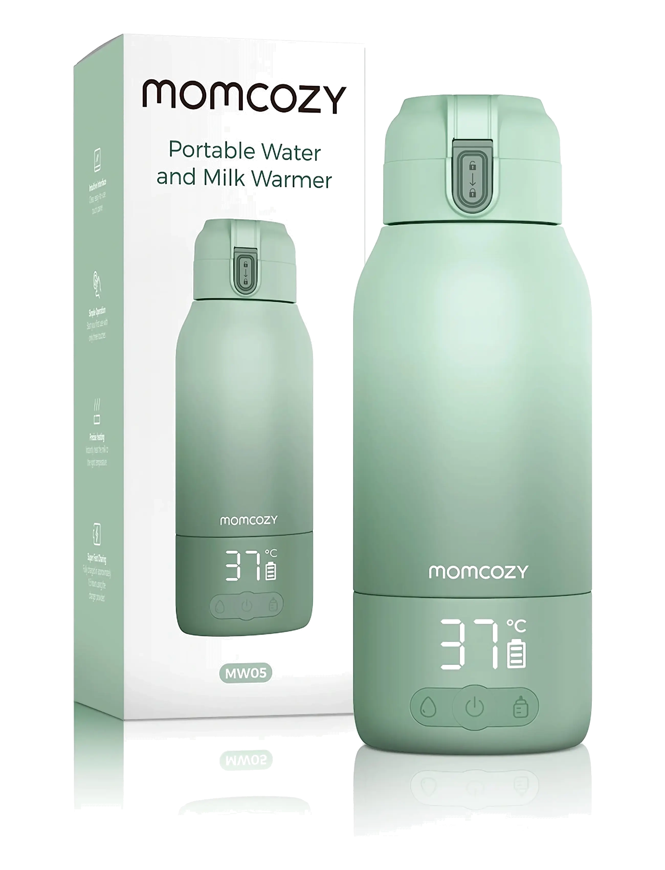 Momcozy - Momcozy  Portable Breast Milk & Water Warmer for Travel Water Warmer - green - 2