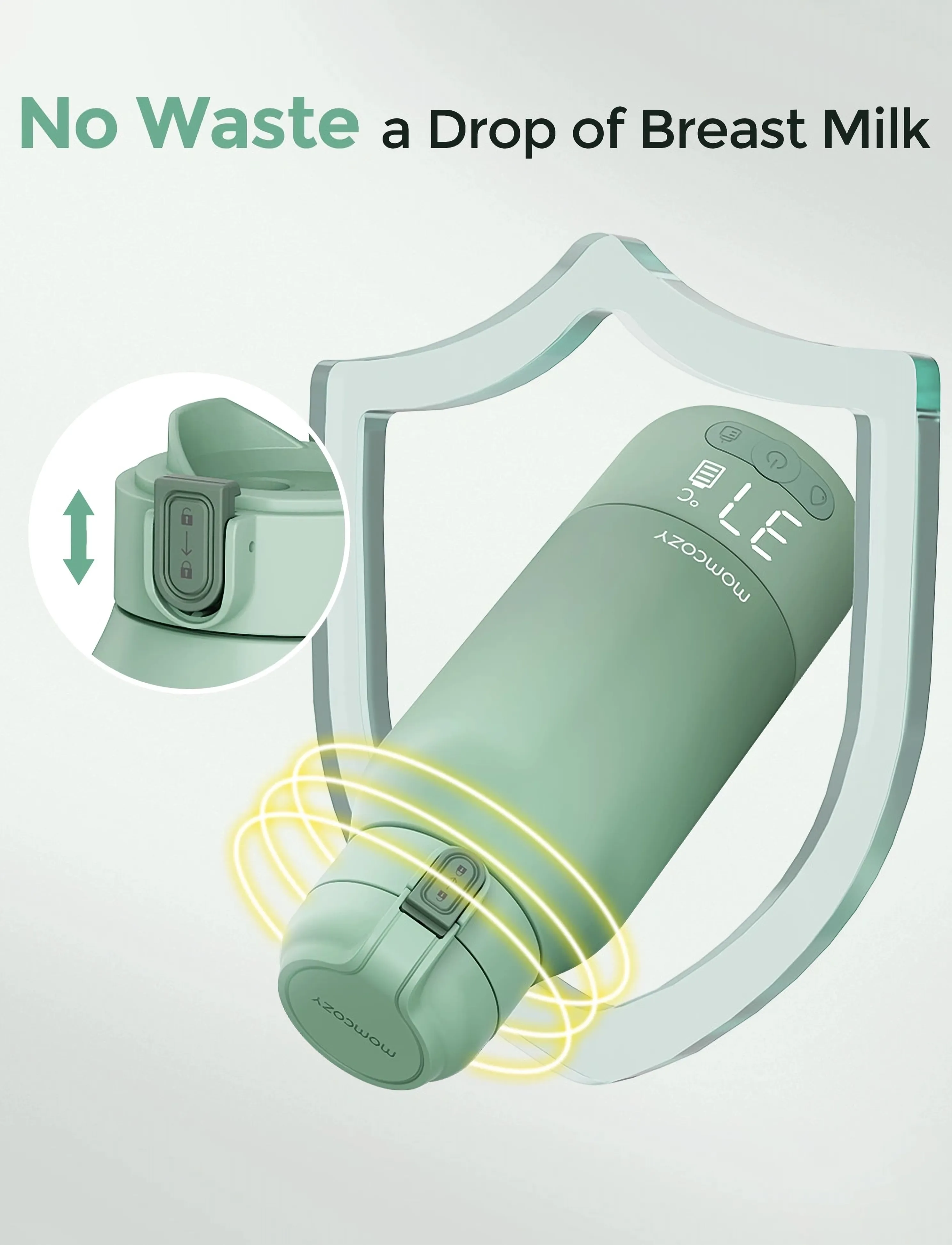Momcozy - Momcozy  Portable Breast Milk & Water Warmer for Travel Water Warmer - green - 5