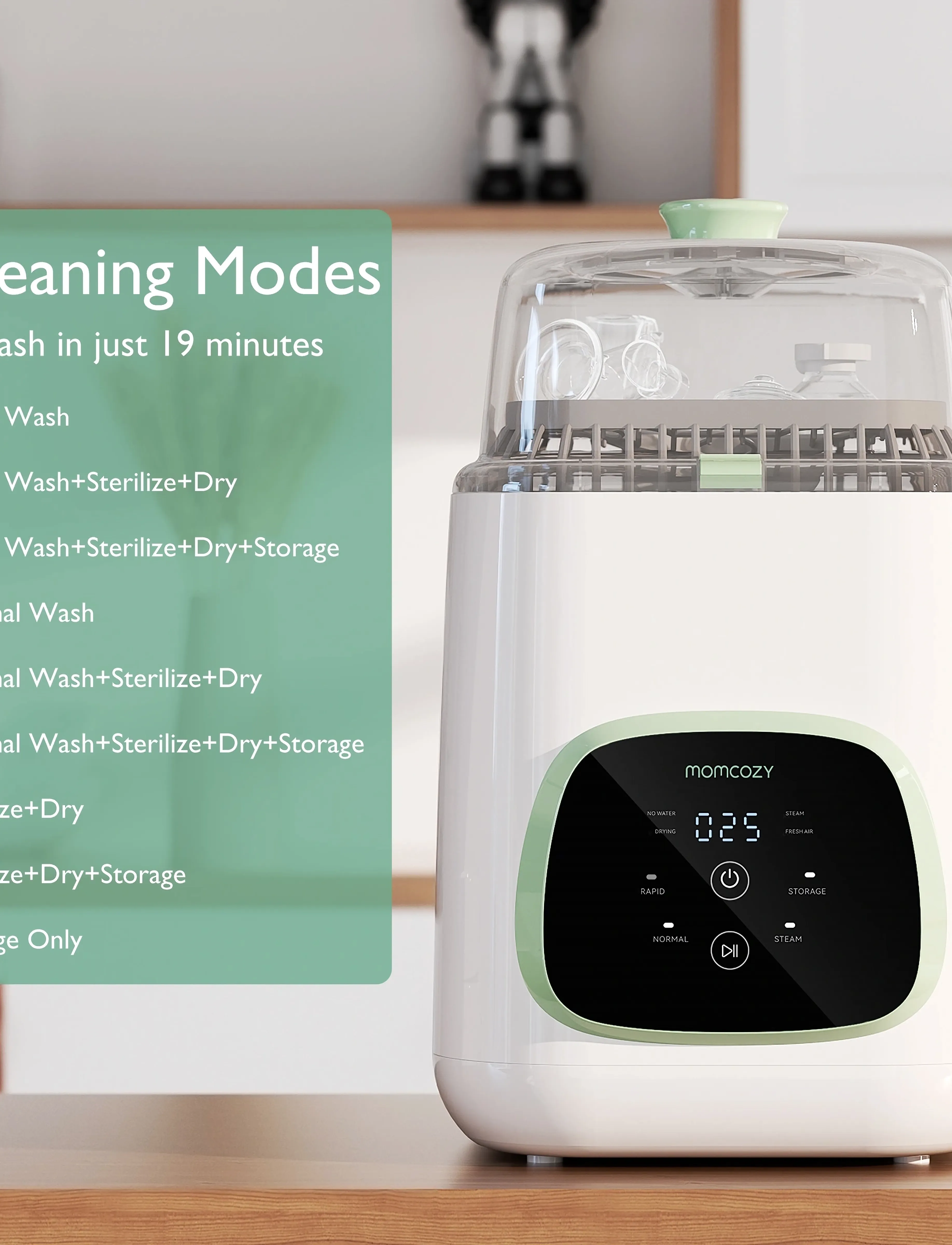 Momcozy - Momcozy  KleanPal Pro Baby Bottle Washer - aksessuaarid - white - 3