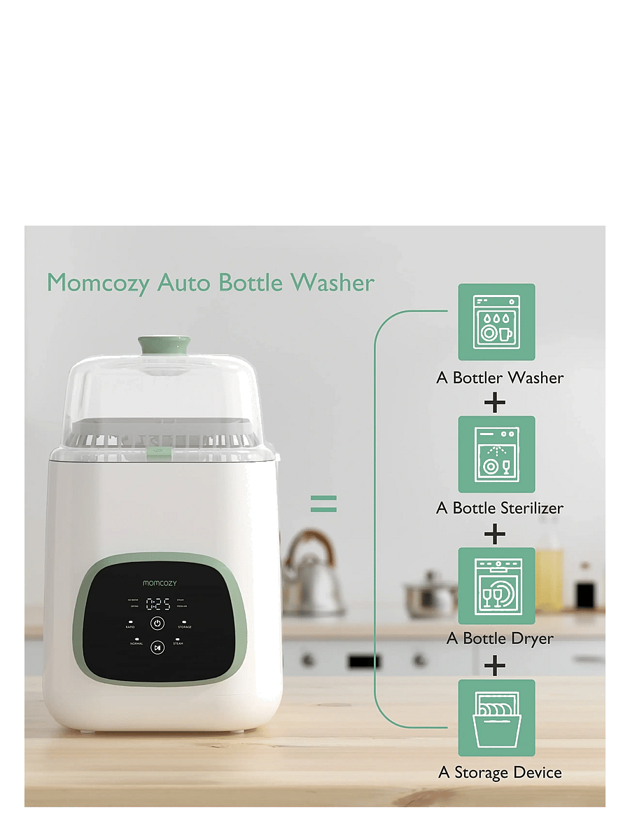 Momcozy - Momcozy KleanPal Pro Baby Bottle Washer - white - 1