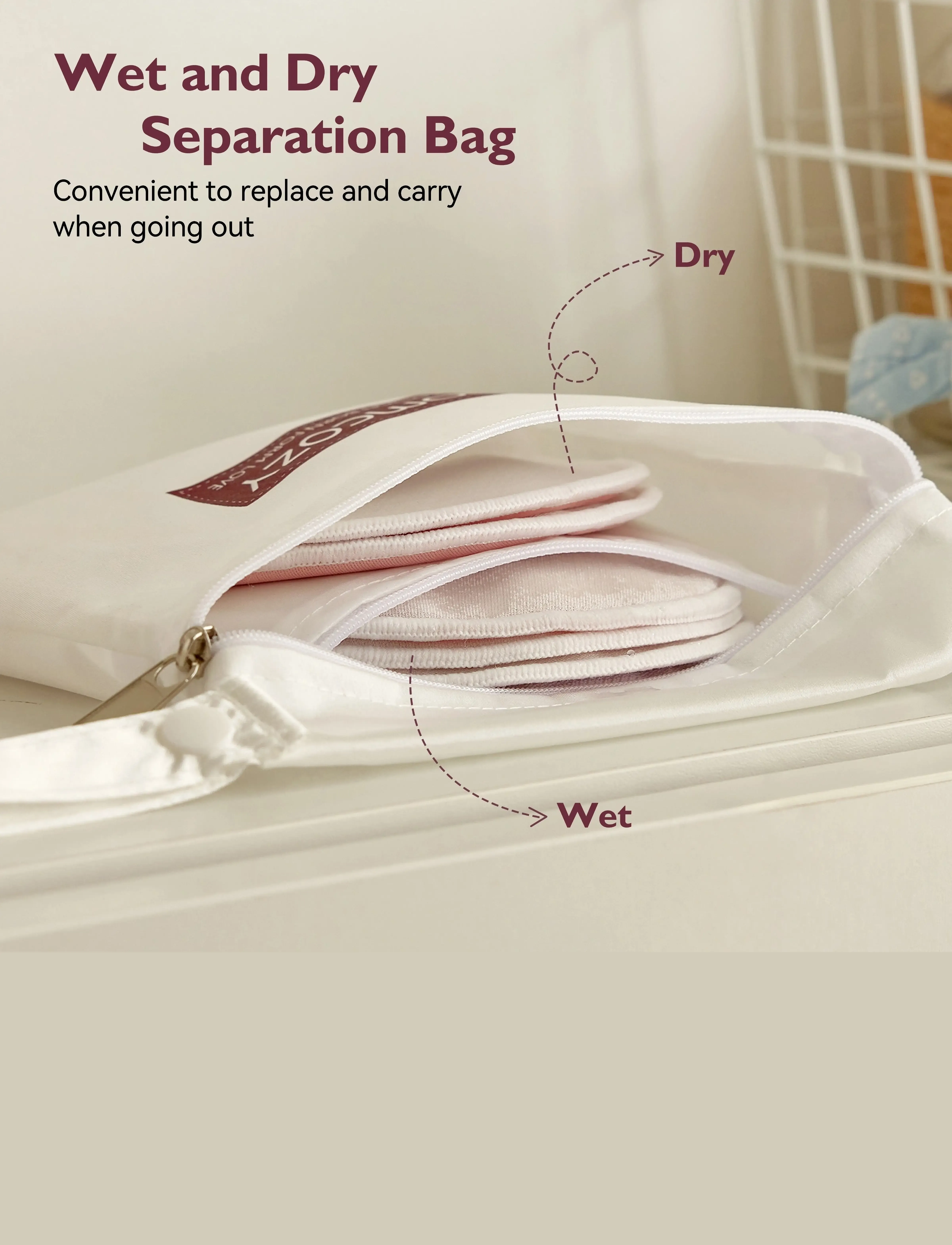 Momcozy Reusable 14 Pack Thin Nursing Pad, Børn, Genanvendelige Ammeindlæg, Multi/mønstret, Str: ONE SIZE