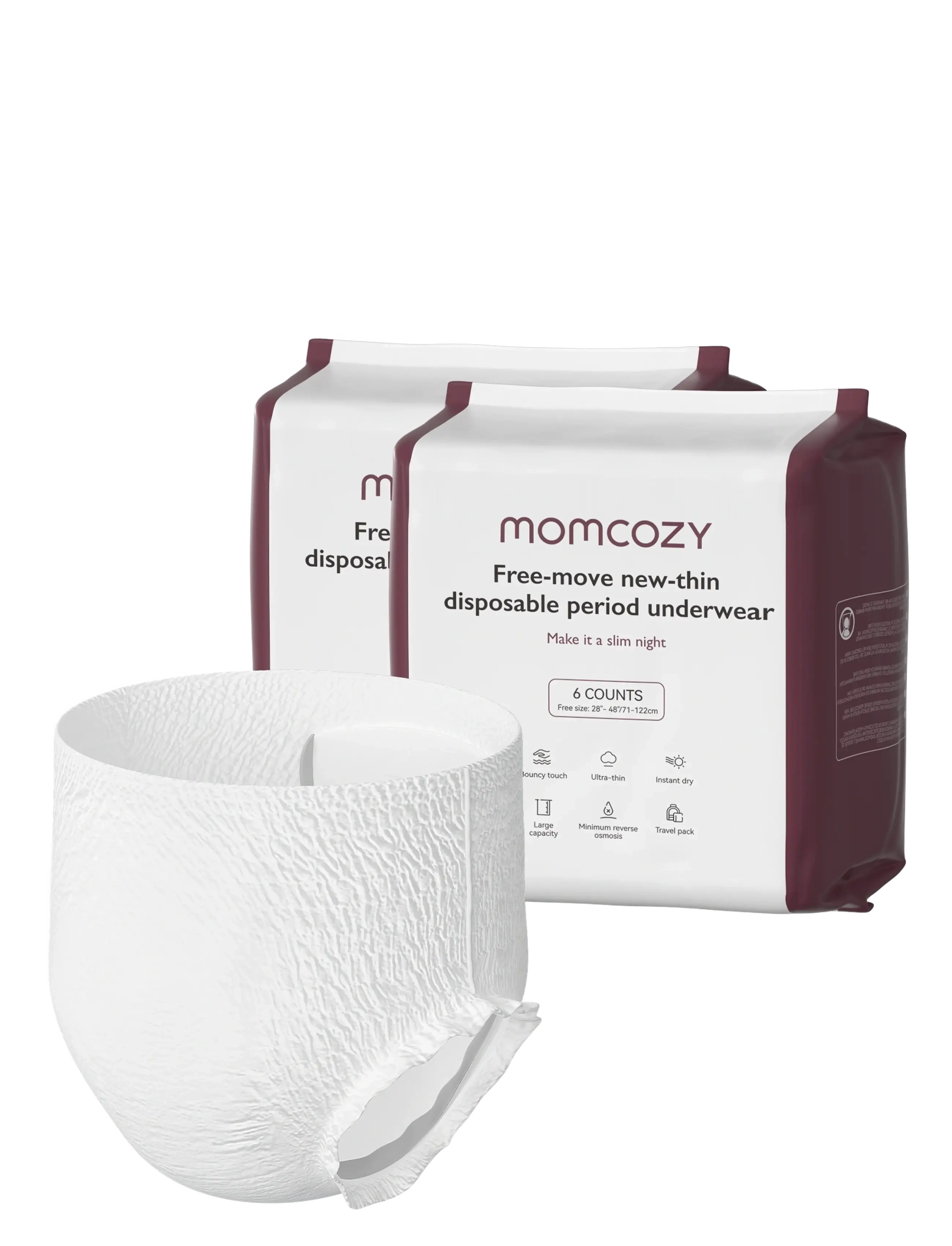 Momcozy - Momcozy  Postpartum Disposable Underwear 12 PCS - white - 1