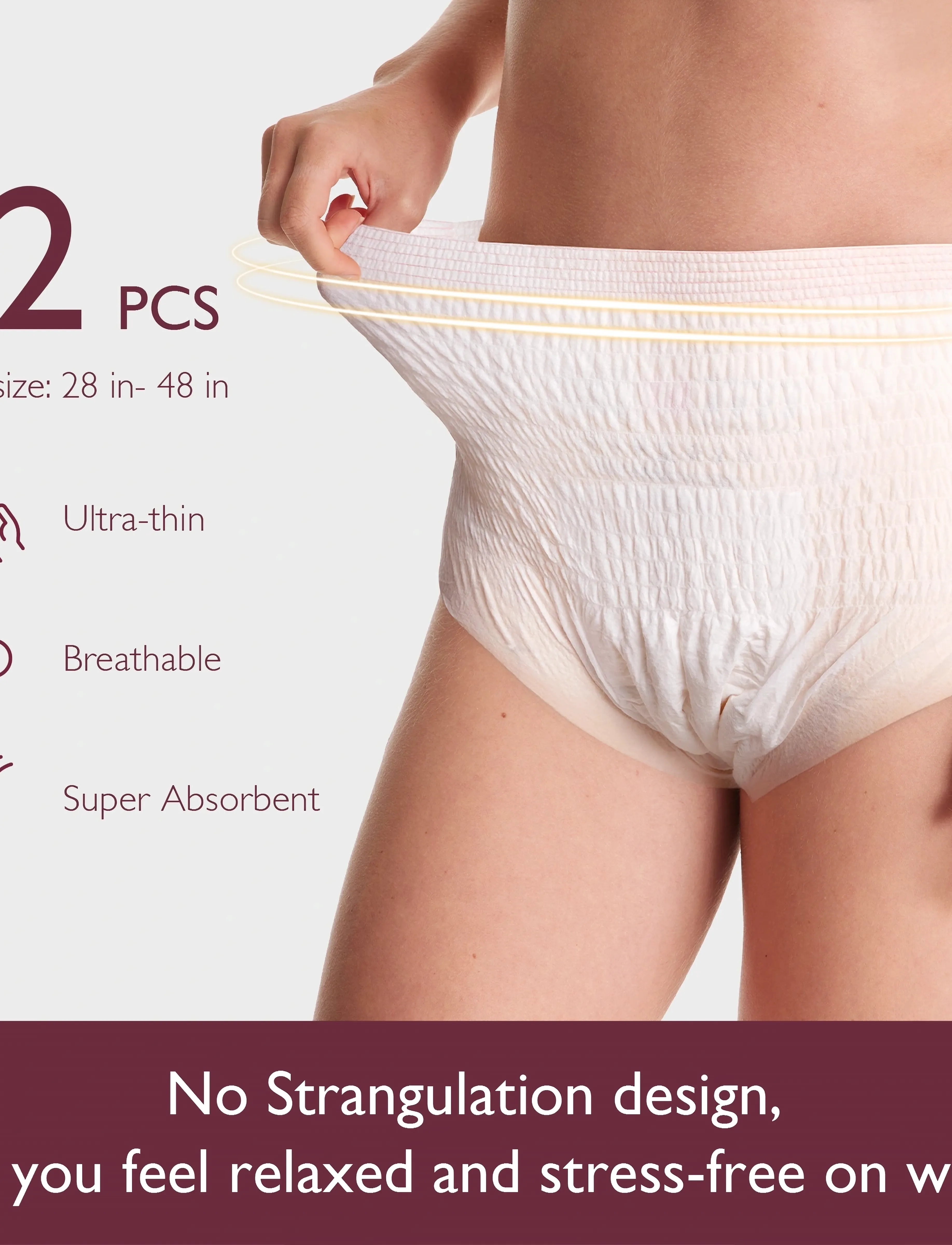 Momcozy Postpartum Disposable Underwear 12 Pcs, One Size, Baby & Mutterschaft, Weiß - Pregnancy Products, Frauen