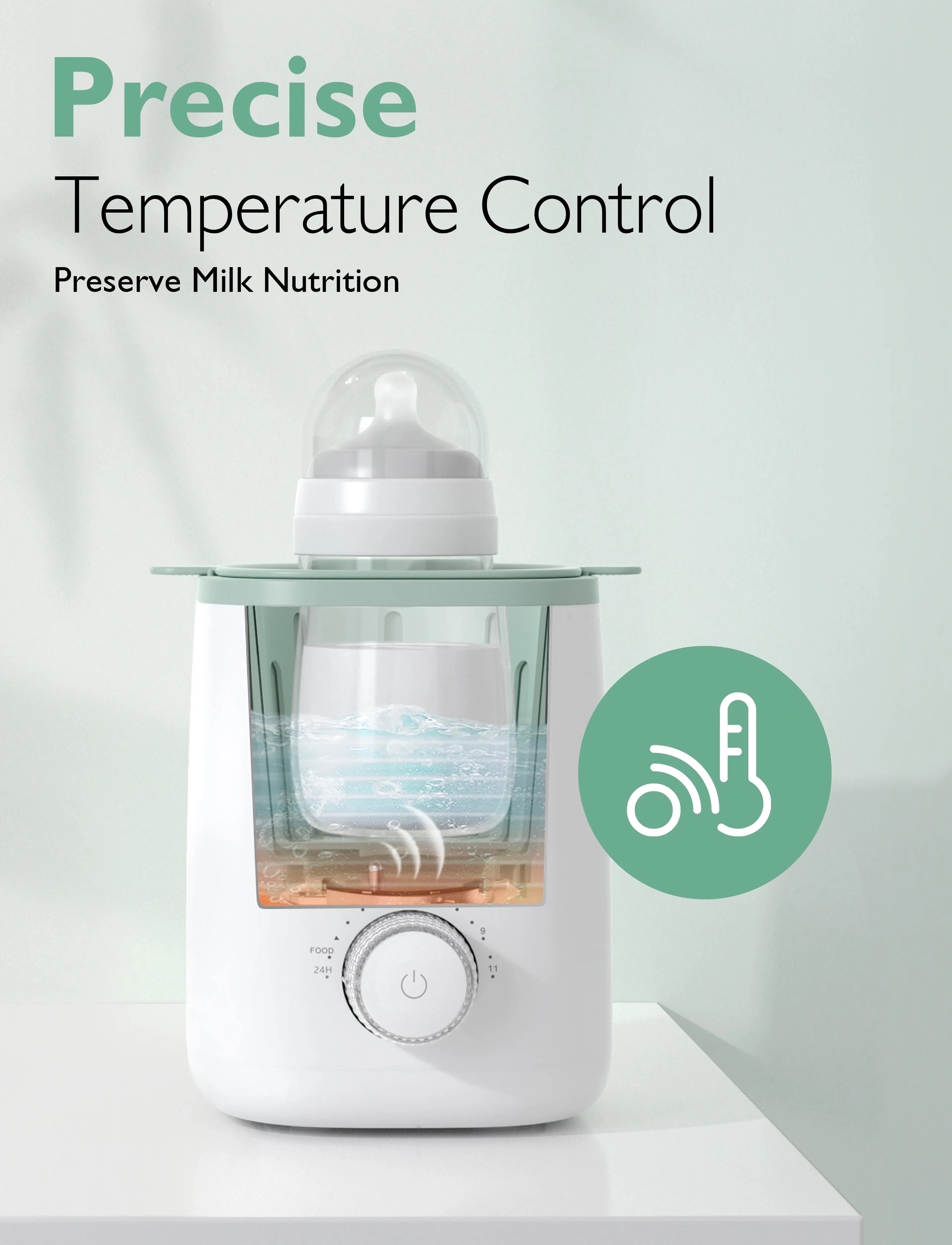 Momcozy - Momcozy  Nutri Smart Analog Baby Bottle Warmer - füttern - white - 5