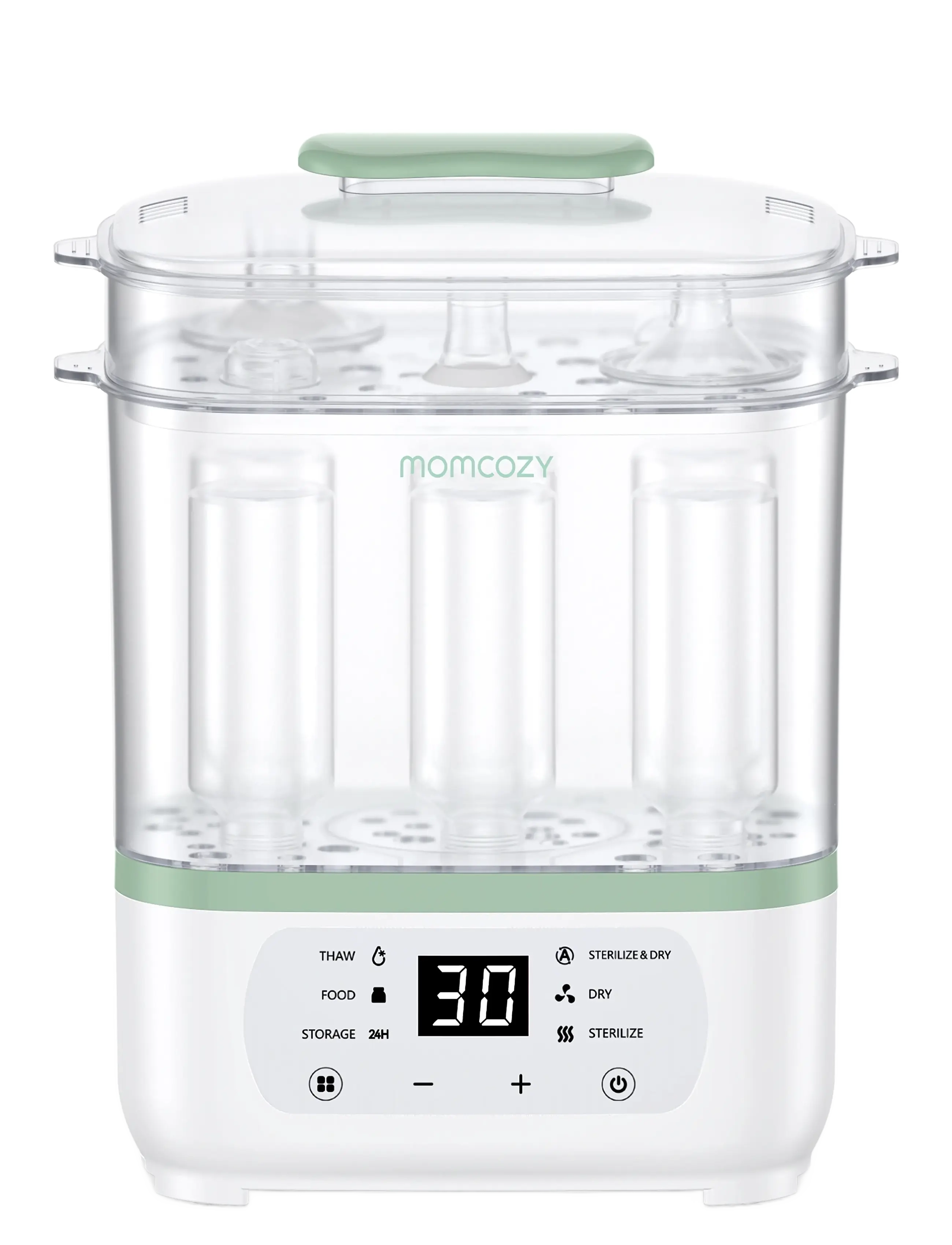 Momcozy Momcozy  8-in-1 Electric Steam Baby Bottle Sterilizer - Beebitooted - WHITE / white