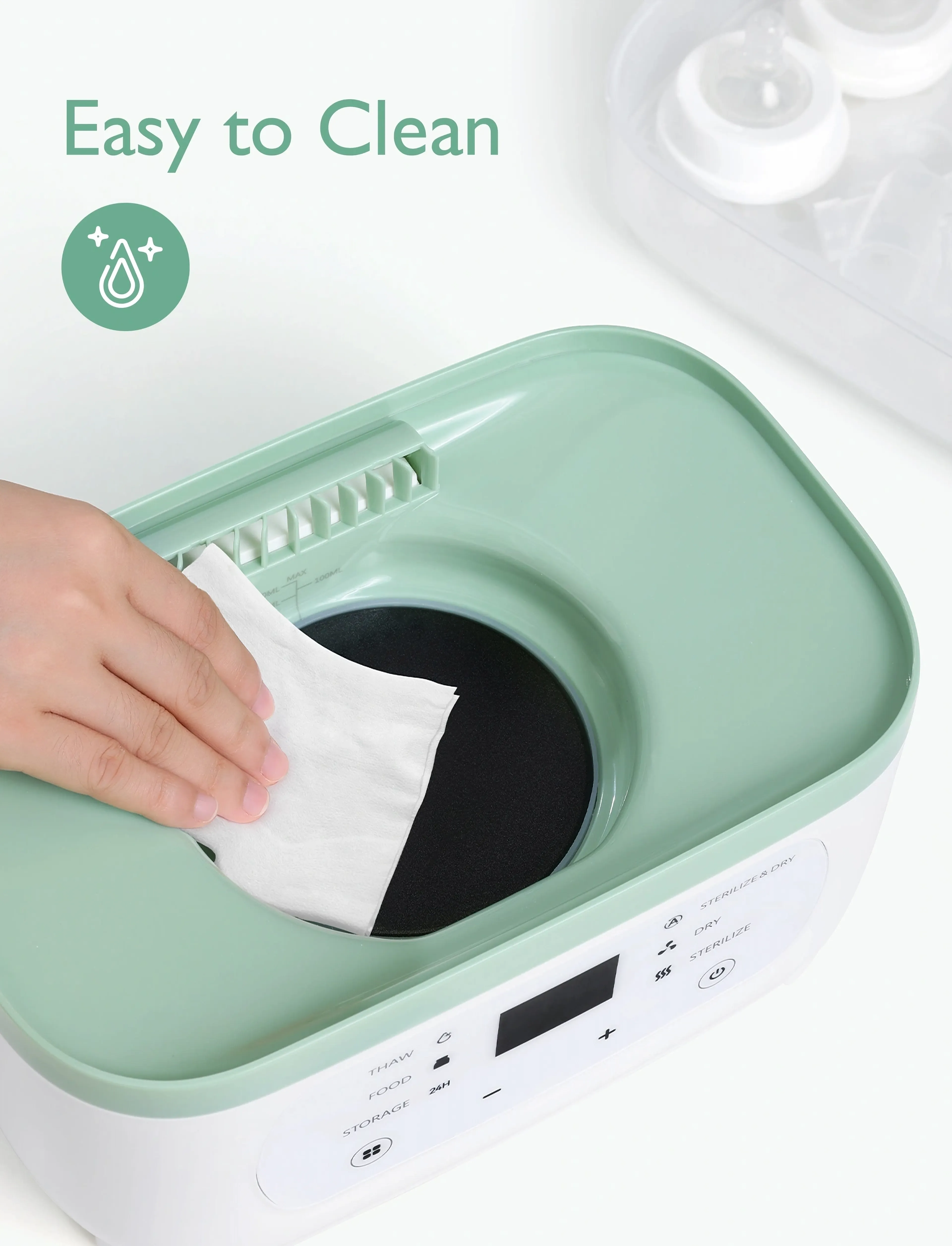 Momcozy - Momcozy  8-in-1 Electric Steam Baby Bottle Sterilizer - füttern - white - 4