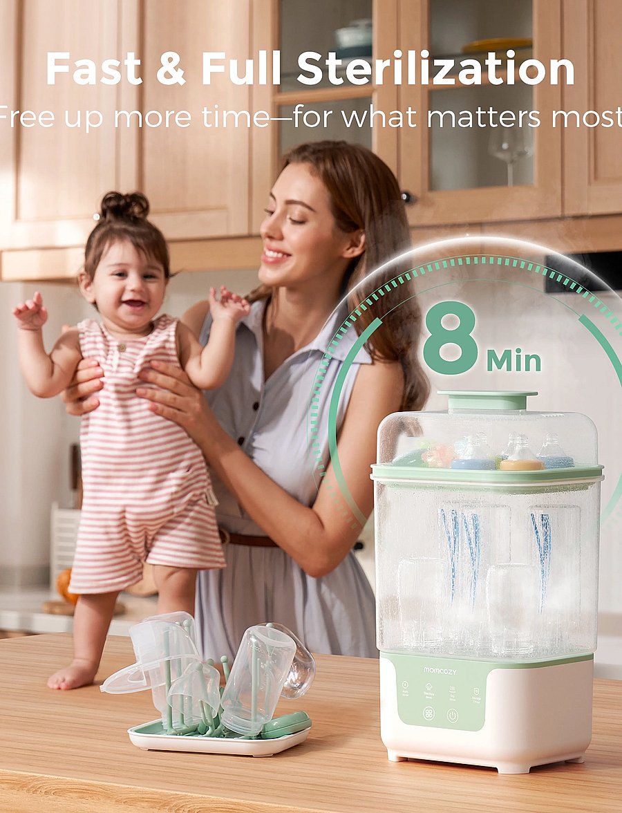 Momcozy - Momcozy 4-in-1 Bottle Dryer, Sterilizer - white - 0