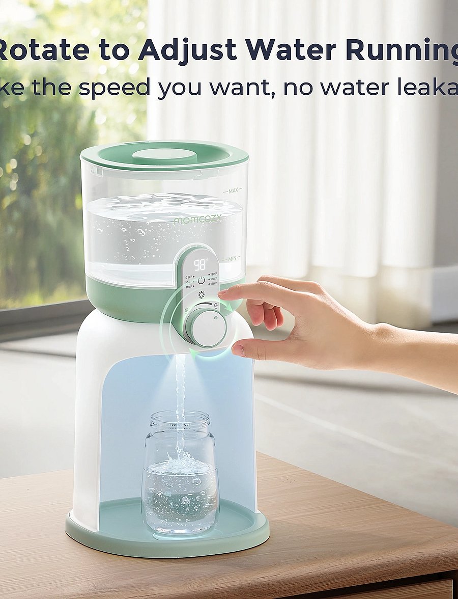 Momcozy - Momcozy Dual Lights Water Warmer for Night Feedings Bottle Warmer - white - 0