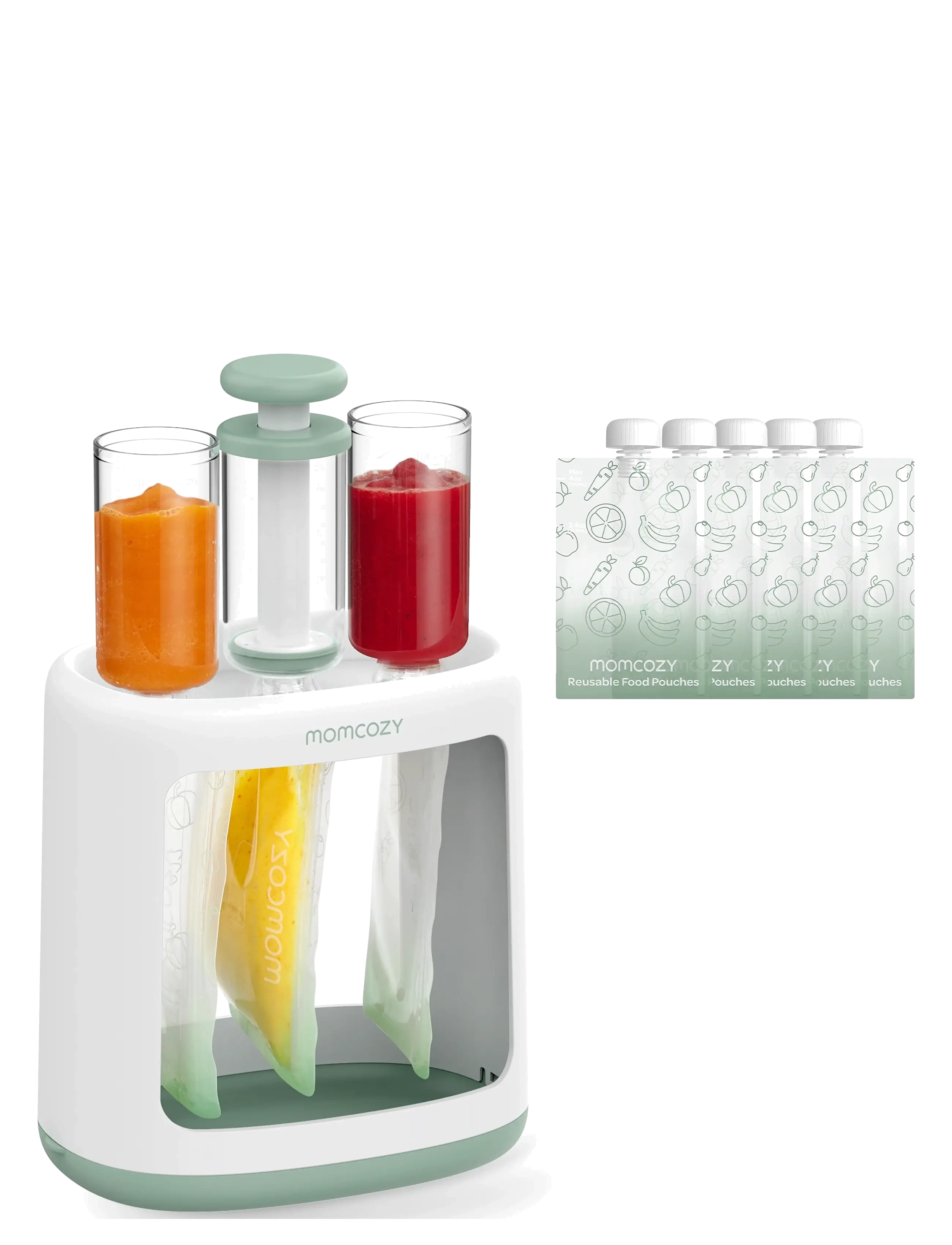 Momcozy Momcozy  Baby Food Maker for Puree Baby Food Maker - Vauvanruoka säiliöt - WHITE / white