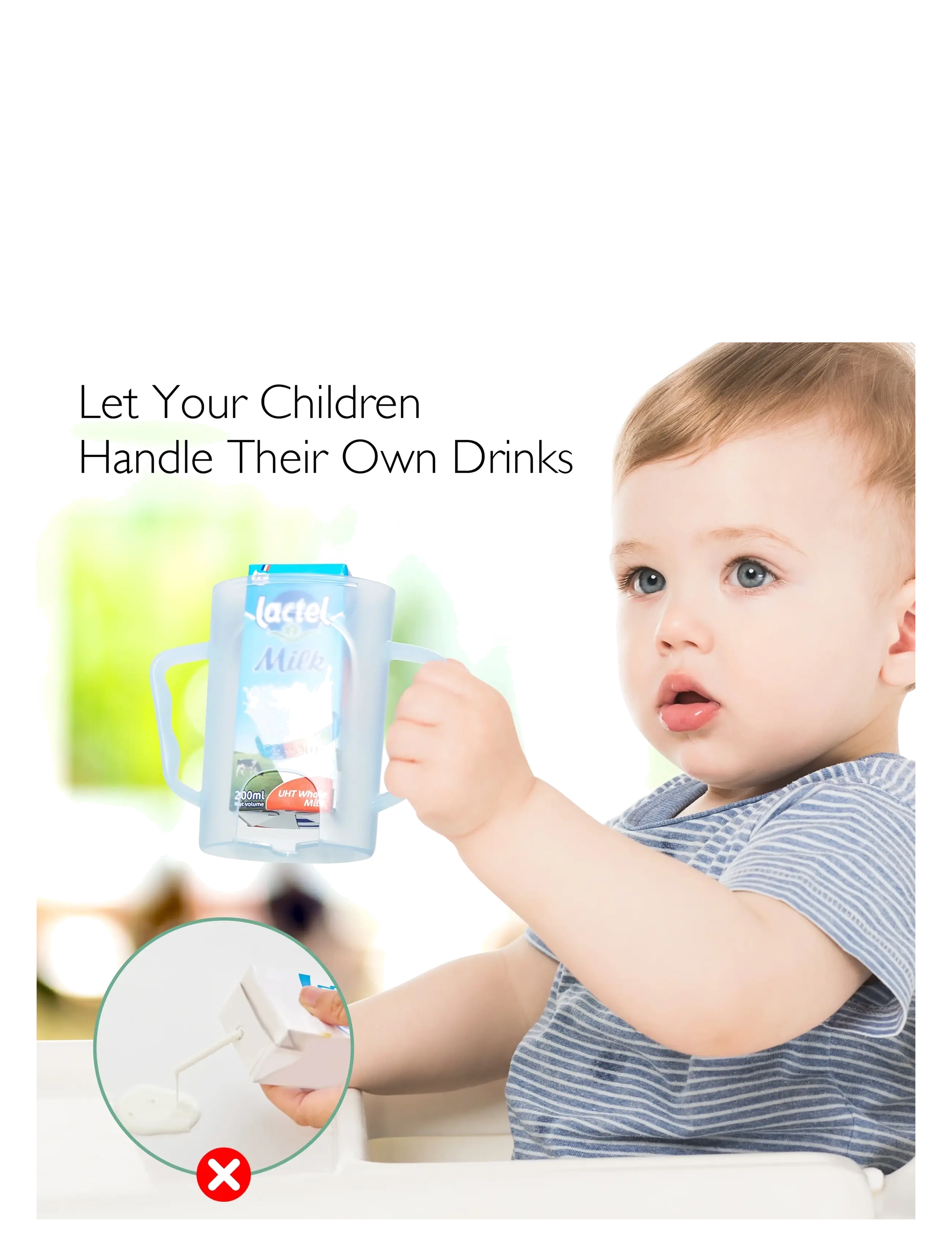 Momcozy Squeeze Proof Holder Blue, One Size, Baby Feeding, Blau - Food Pouches, Kinder