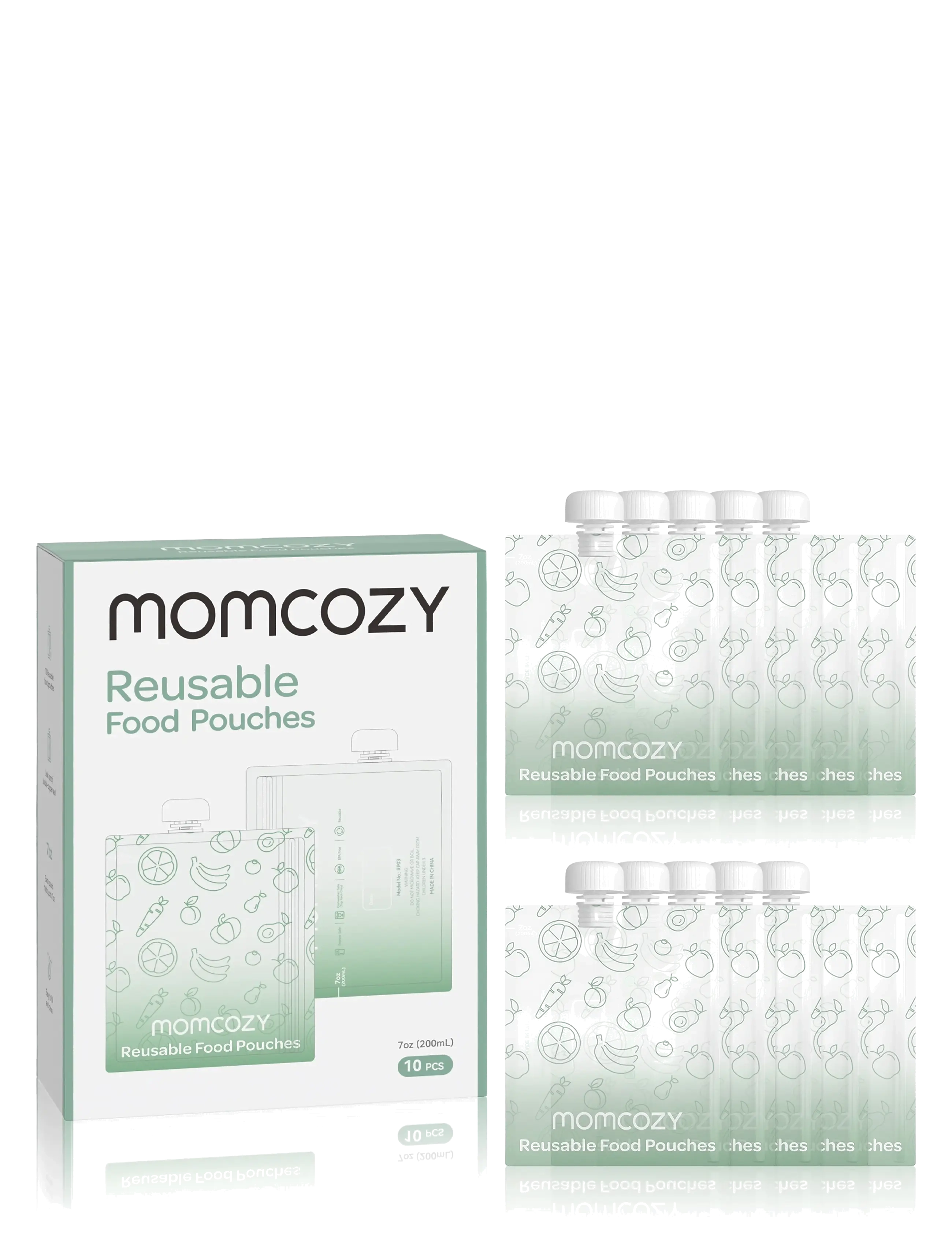 Momcozy Momcozy  200ML 10PCS Pouches - Matpåsar - GREEN / green
