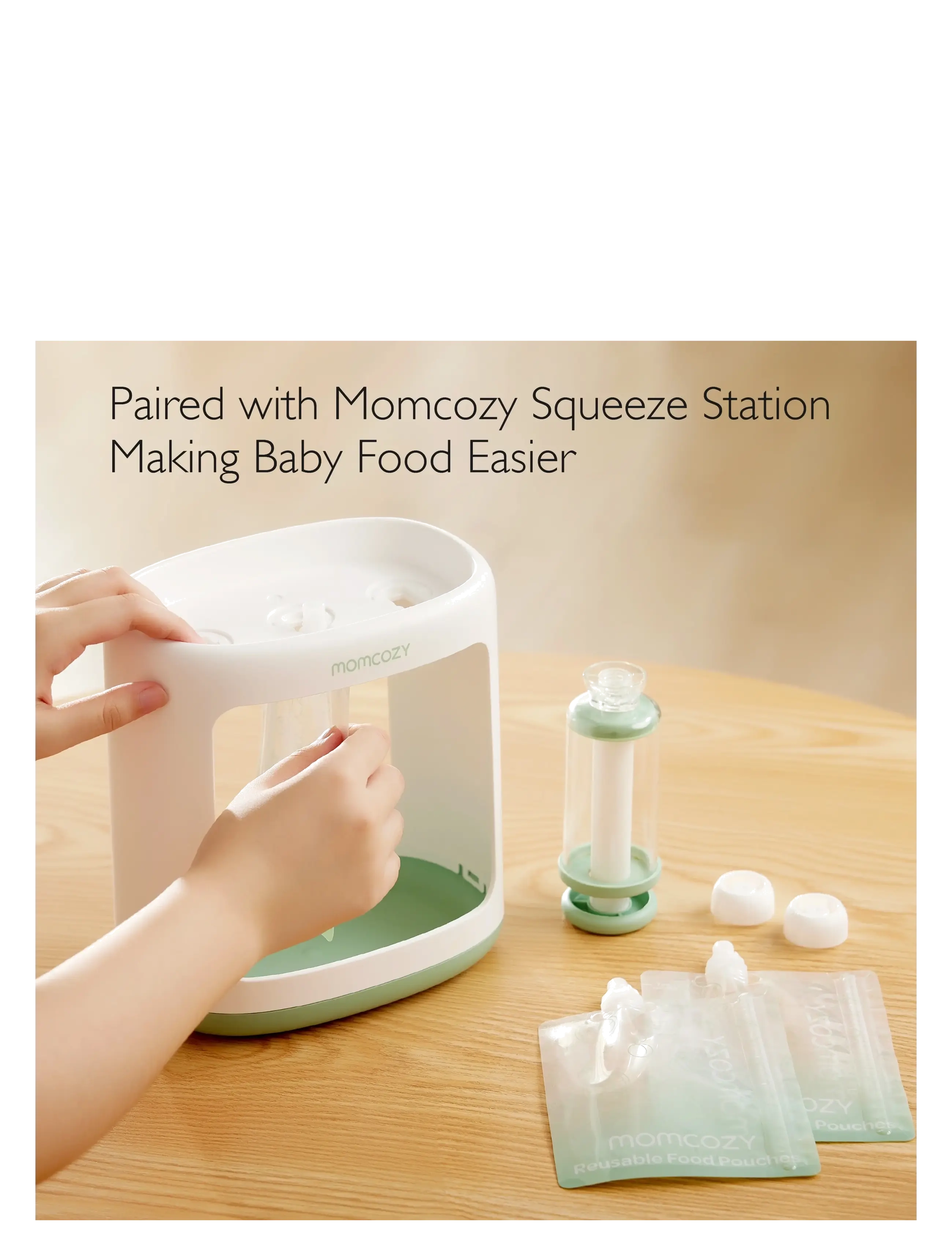 Momcozy Momcozy 200ml 10Pcs Pouches, 200 ml, Green, Fodring Af Baby > Madposer, Børn