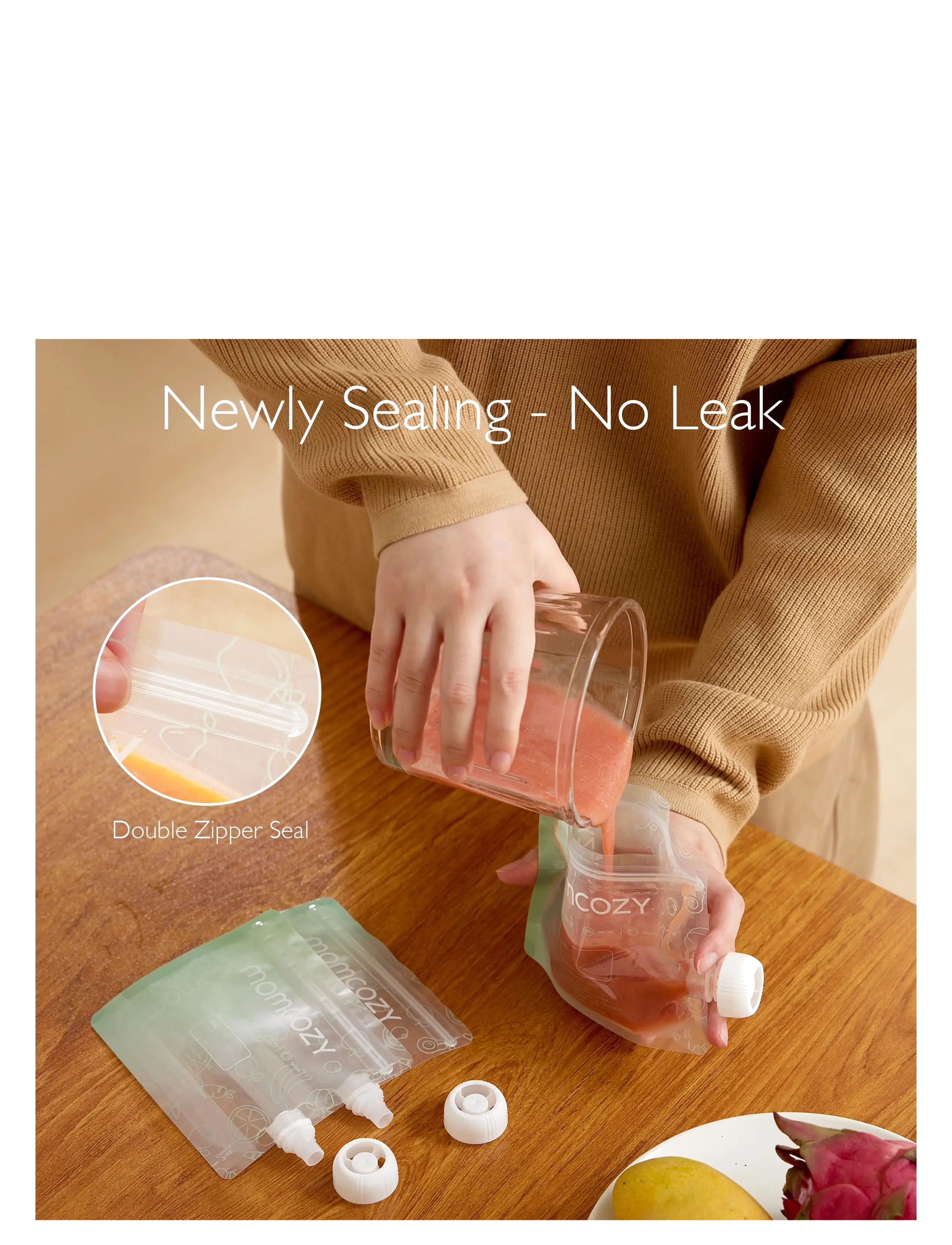 Momcozy - Momcozy  200ML 10PCS Pouches - fødevareposer - green - 3
