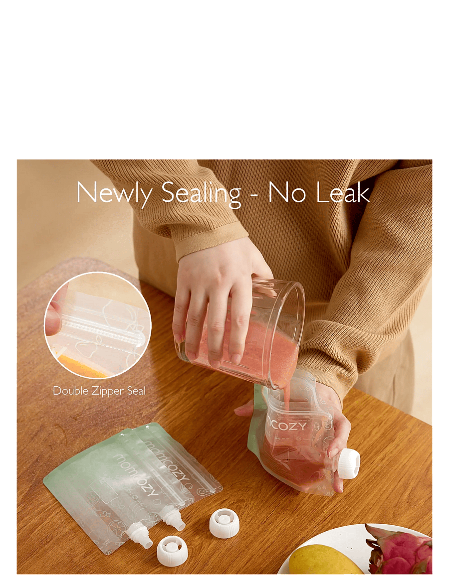 Momcozy - Momcozy 200ML 10PCS Pouches - fødevareposer - green - 3