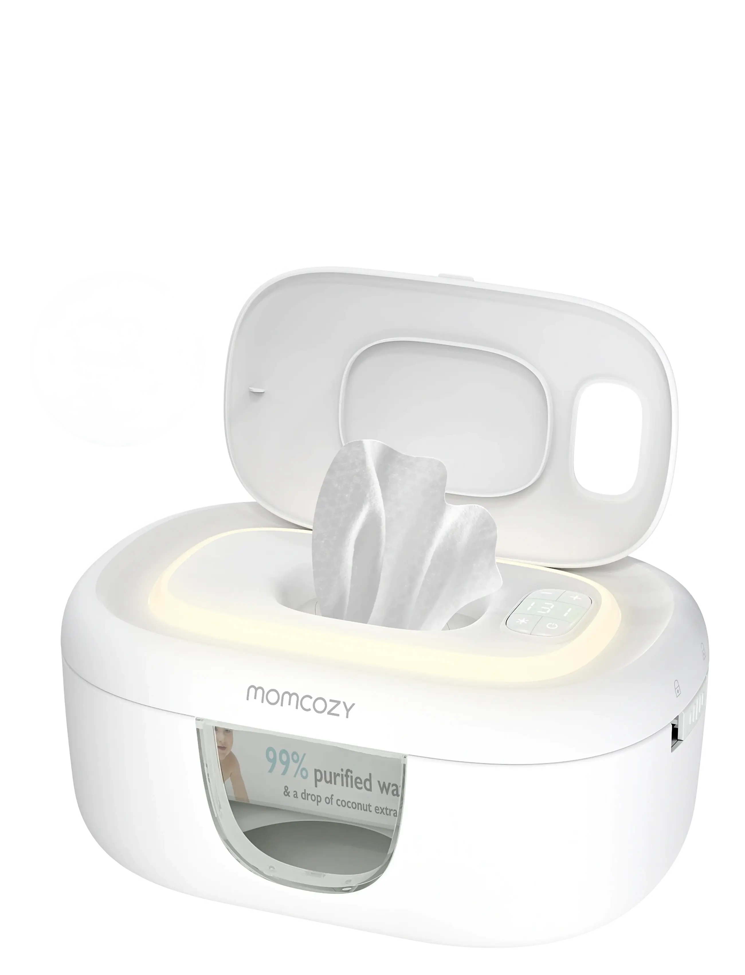 Momcozy - Momcozy  Large Capacity Baby Wipe Warmer- EU Version Wipe Warmer - white - 2