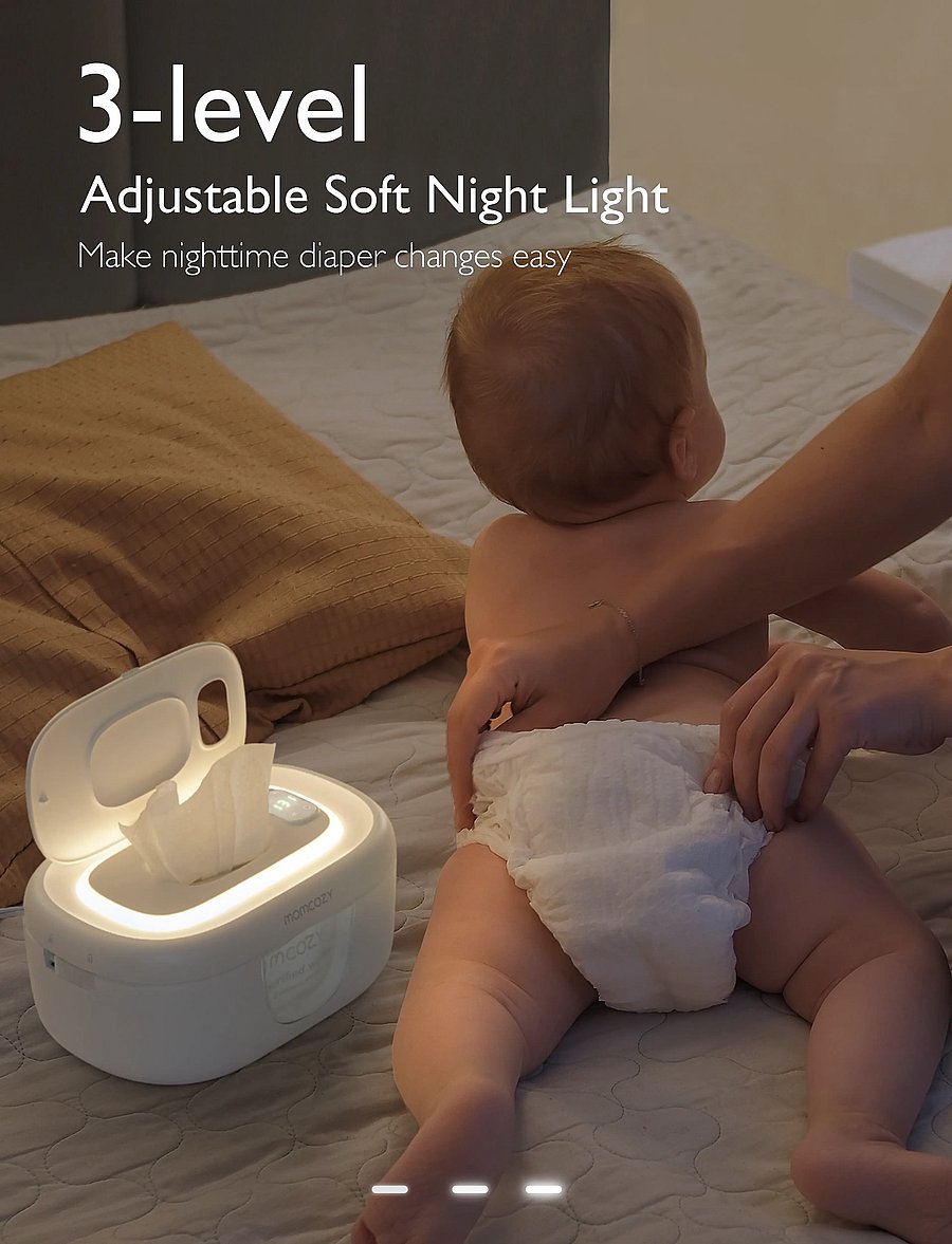 Momcozy - Momcozy Large Capacity Baby Wipe Warmer- EU Version Wipe Warmer - white - 4