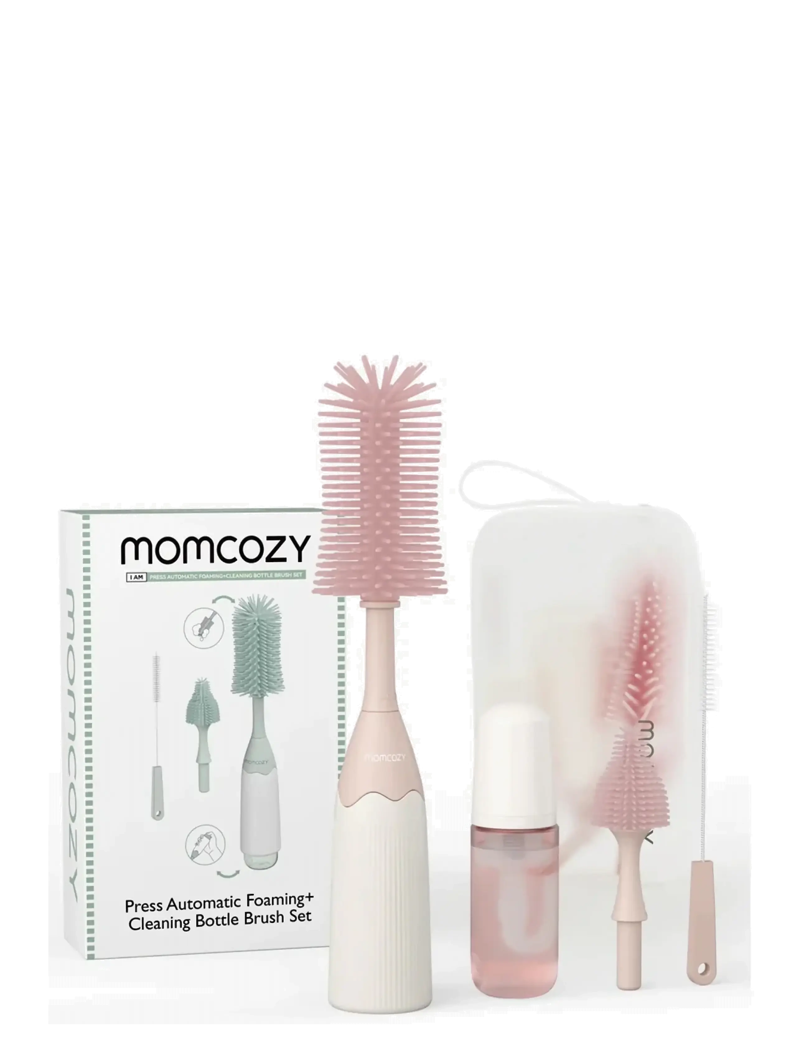 Momcozy Momcozy  Push-Press Design Kit Pink - Kūdikių buteliukai ir aksesuarai - PINK / pink/rose