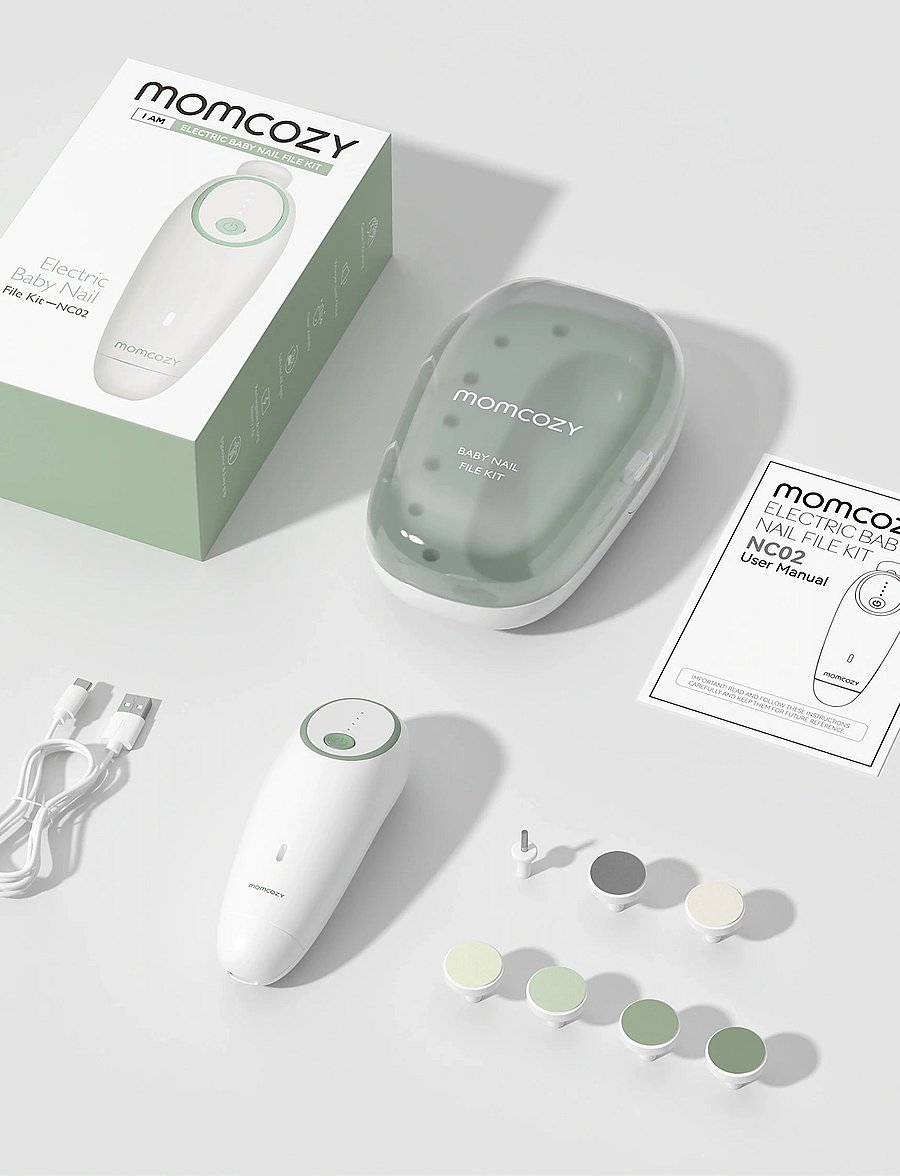 Momcozy - Momcozy Electric Baby Nail File - Low Noise Grooming - ciseaux à ongles et lime - white - 0