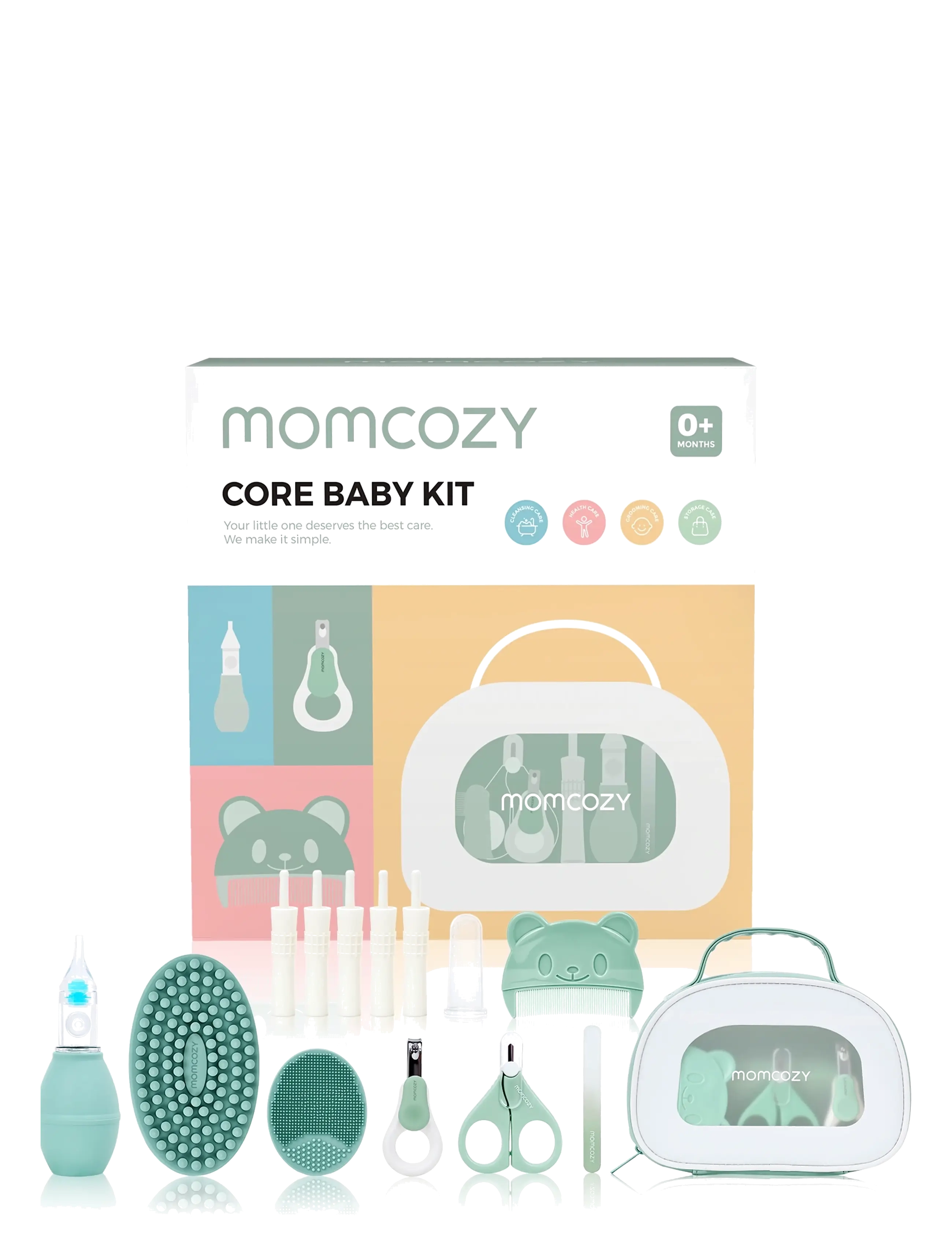 Momcozy Momcozy  All-in-1 Core Baby Kit Grooming - Alles anzeigen - MULTI COLOUR / green