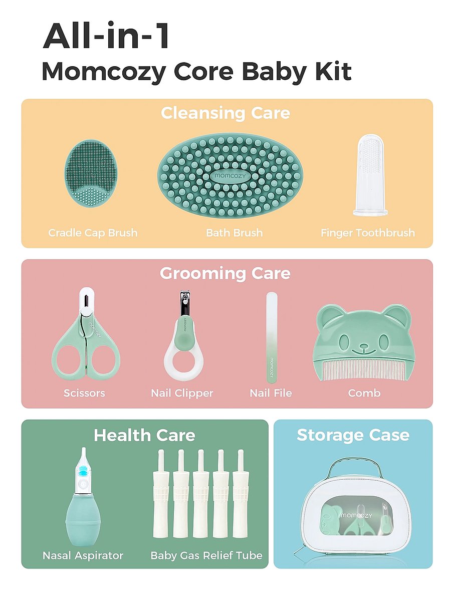 Momcozy - Momcozy All-in-1 Core Baby Kit Grooming - multi colour - 3