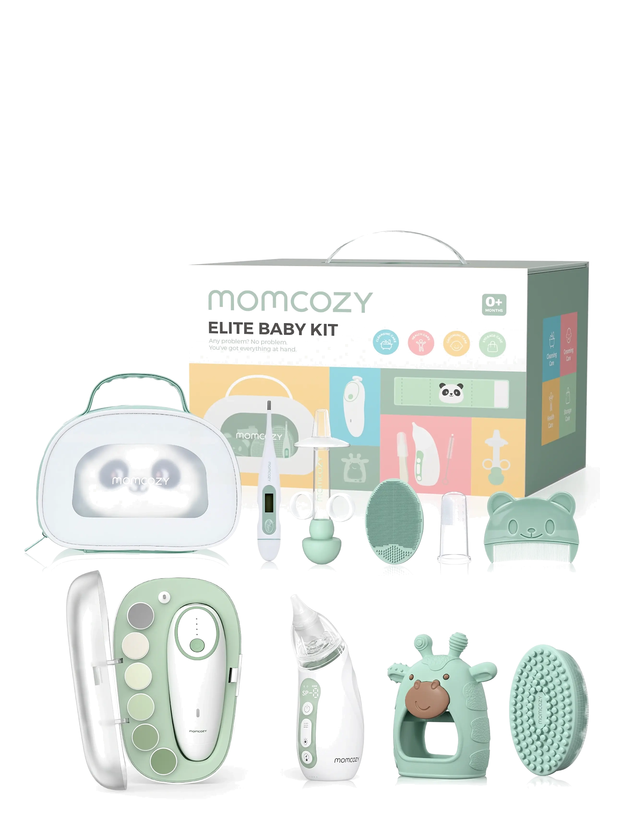 Momcozy Momcozy  All-in-1 Elite Baby Kit Grooming - Alles anzeigen - MULTI COLOUR / green