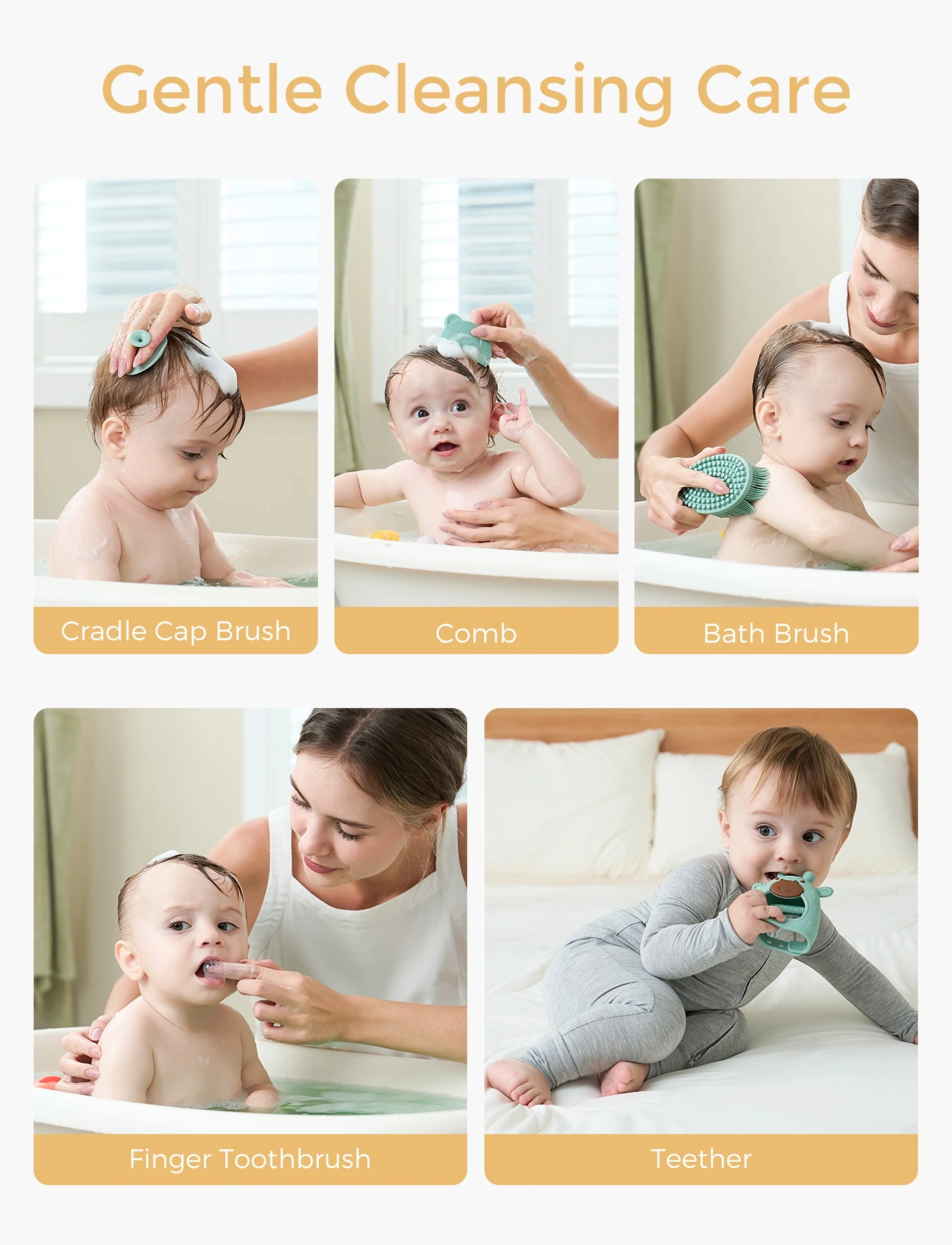 Momcozy - Momcozy  All-in-1 Elite Baby Kit Grooming - thermomètre - multi colour - 4