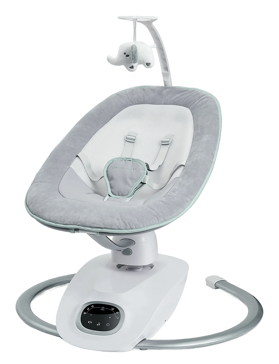 Momcozy - Momcozy CocoSway 3D-Motion Electric Baby Swing - babywippen - grey - 1