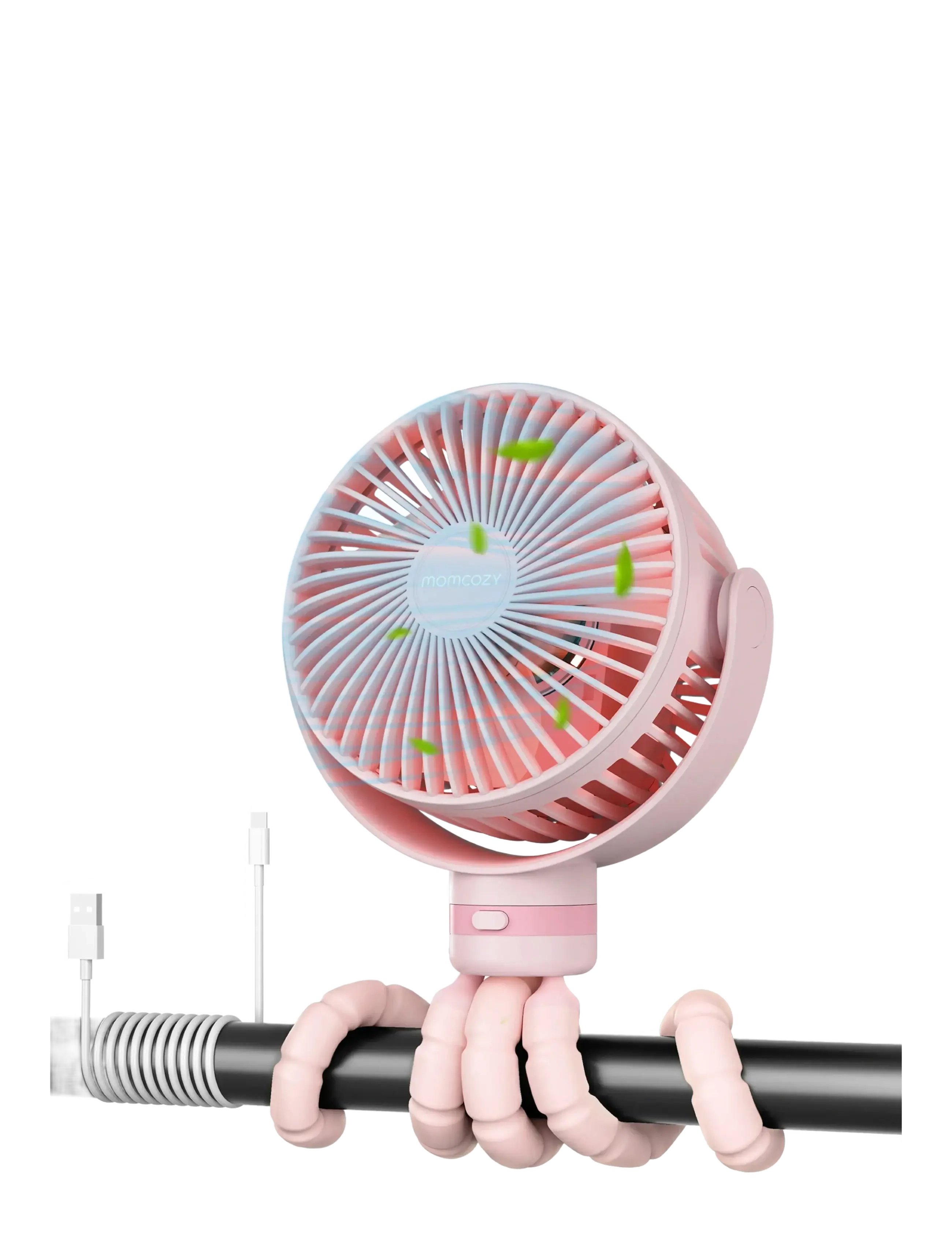 Momcozy Momcozy  Portable Stroller Fans Pink - Beebitooted - PINK / pink/rose