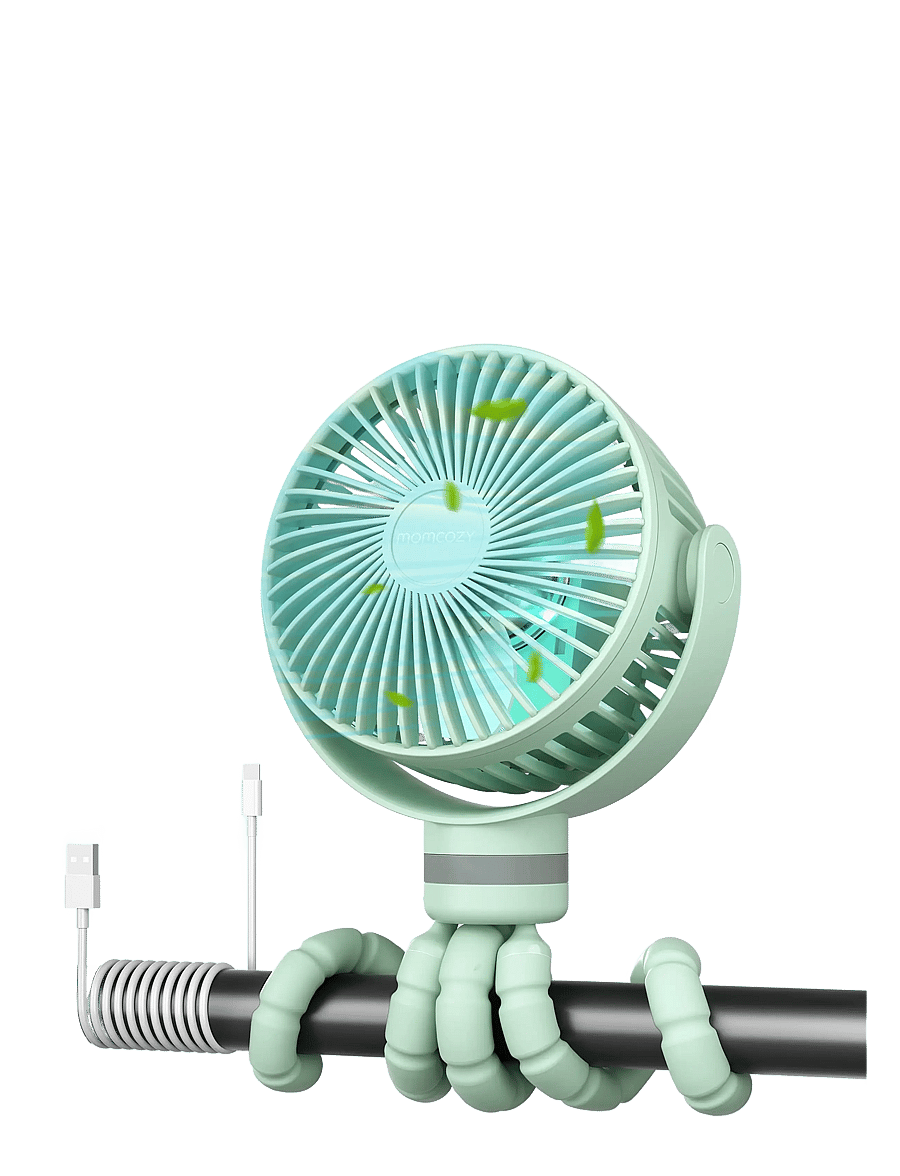 Momcozy - Momcozy Portable Stroller Fans Green - green - 1