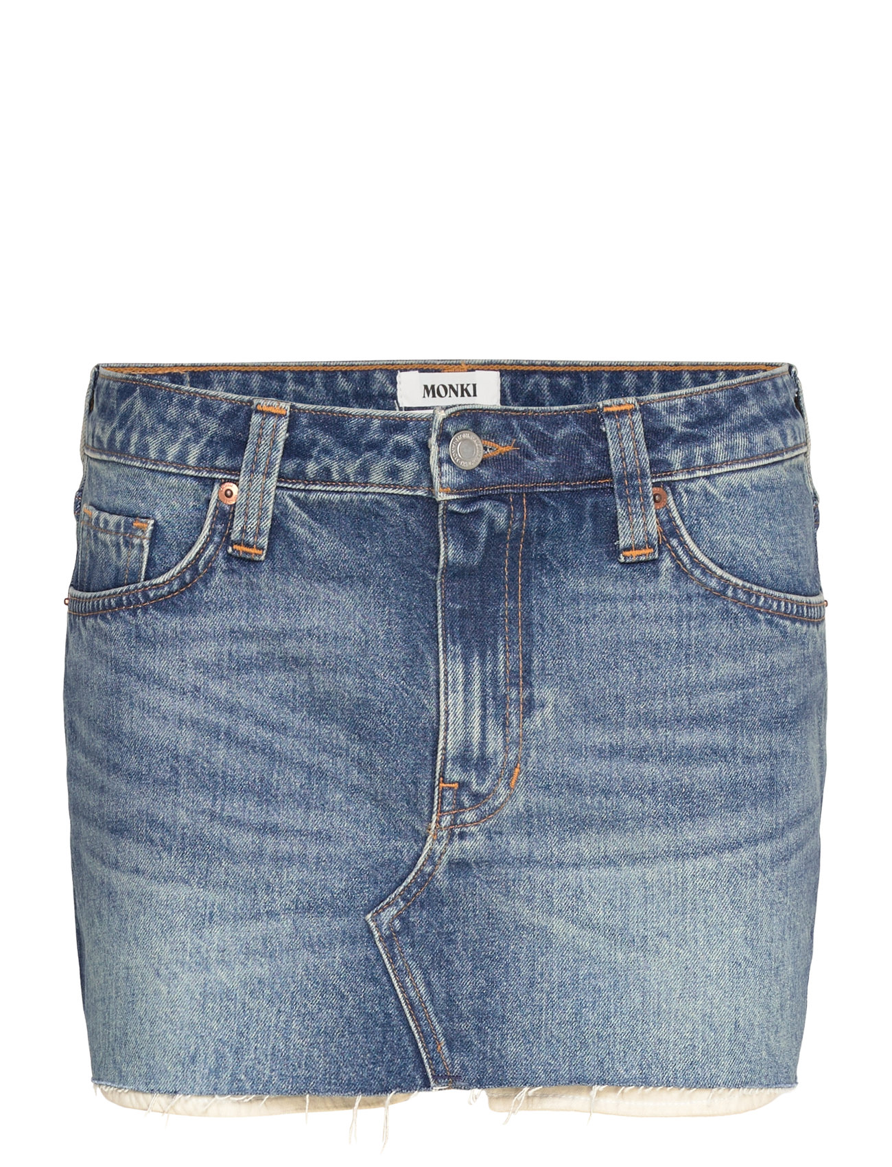 Monki Low Waist Mini Skirt - Blue - 42